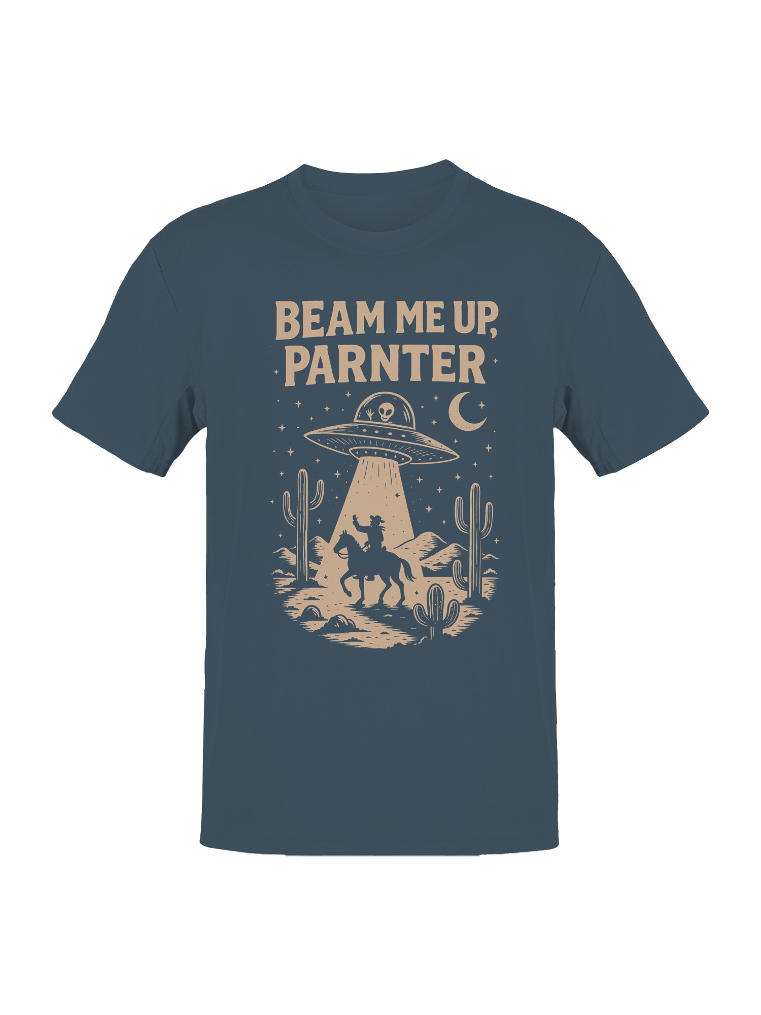 Beam Me Up, Parner UFO Cowboy Men&rsquo;s T-shirt
