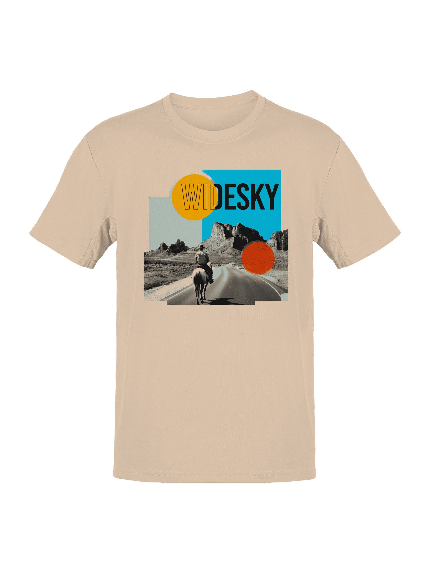 Wide Sky Western Landscape Art Men’s T-shirt