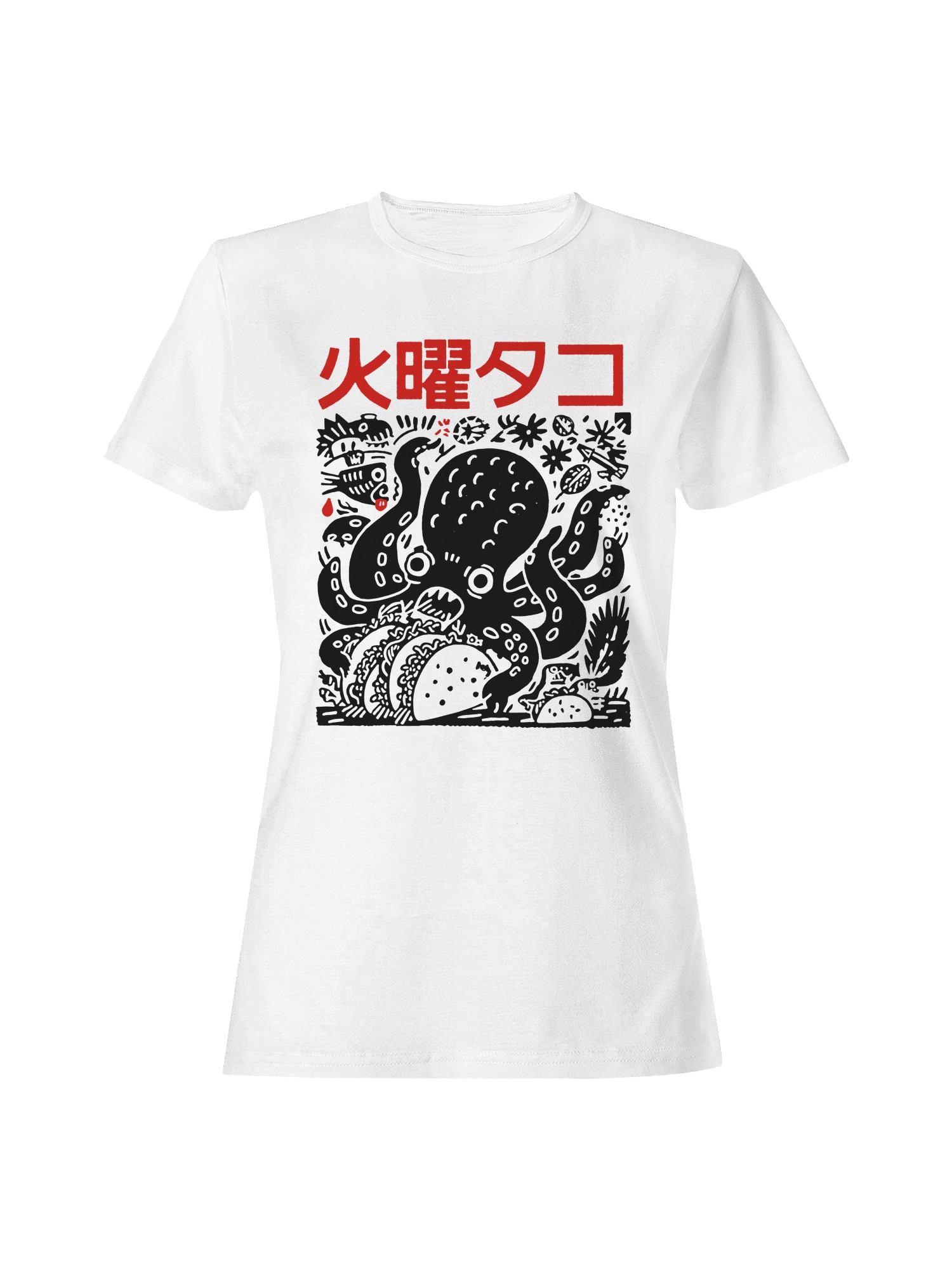 Octopus Taco Art – ???? Design Women’s T-shirt