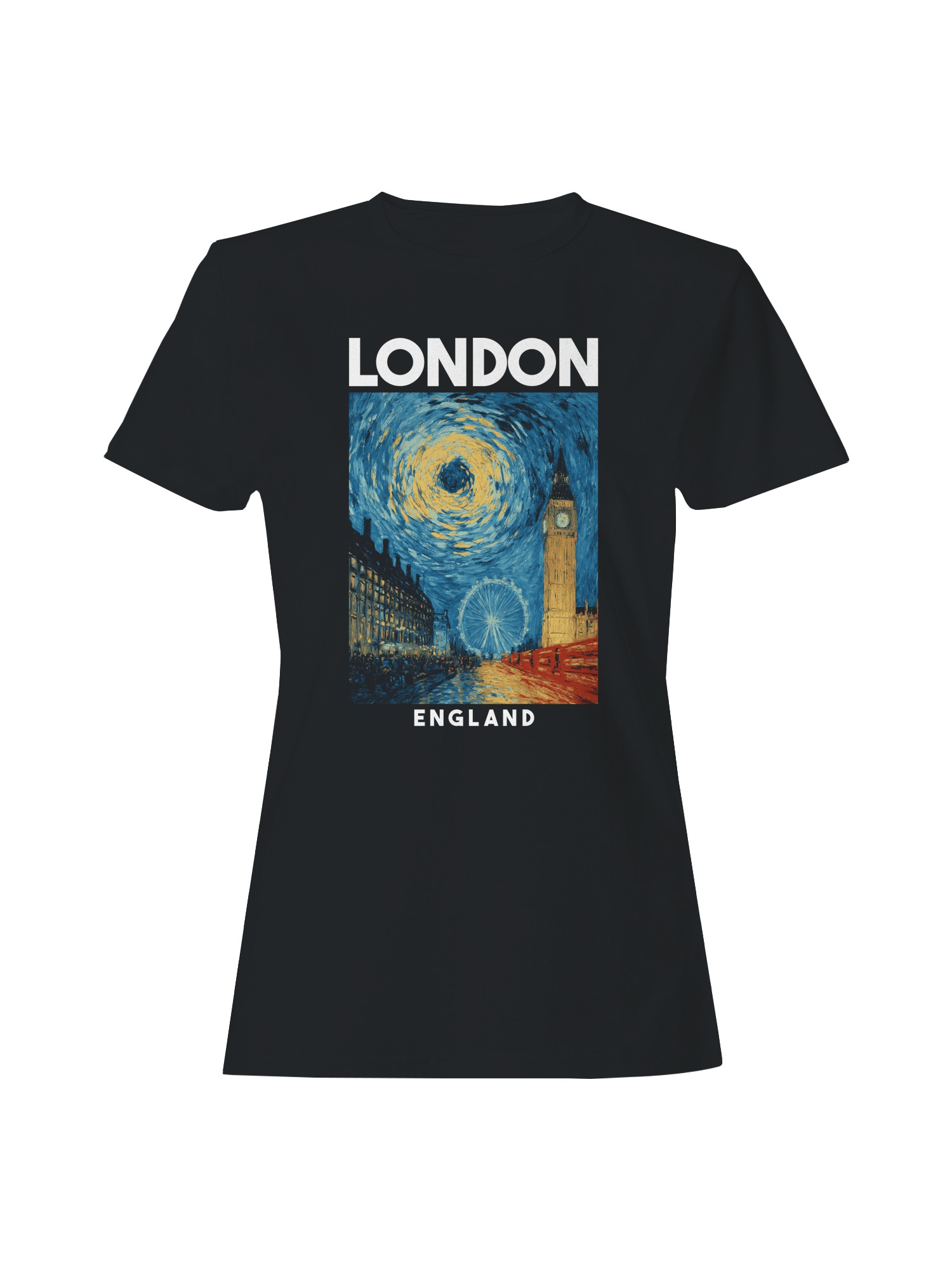 London Night Sky Art Print Women’s T-shirt