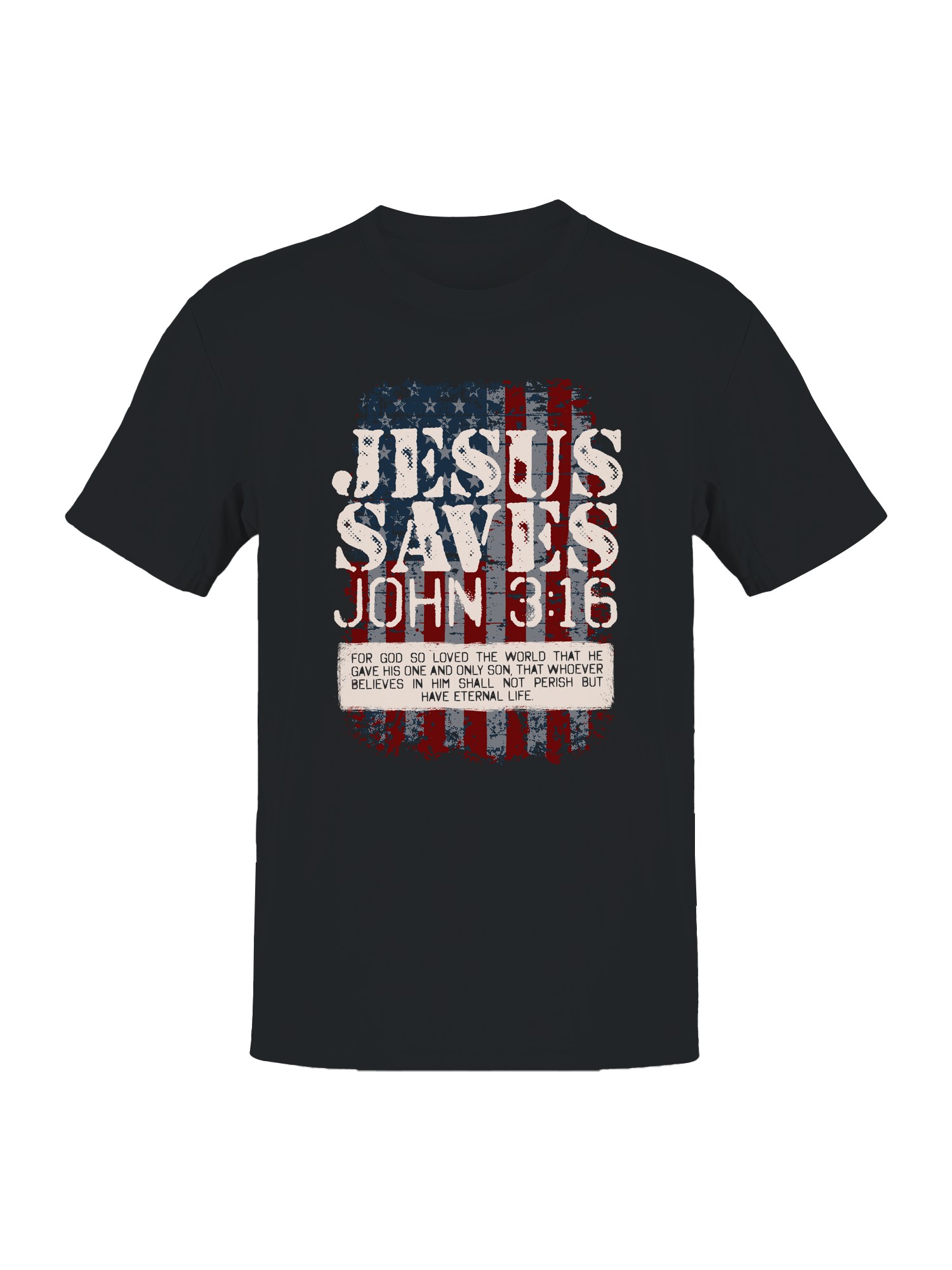 Jesus Saves – John 3:16 USA Men’s T-shirt