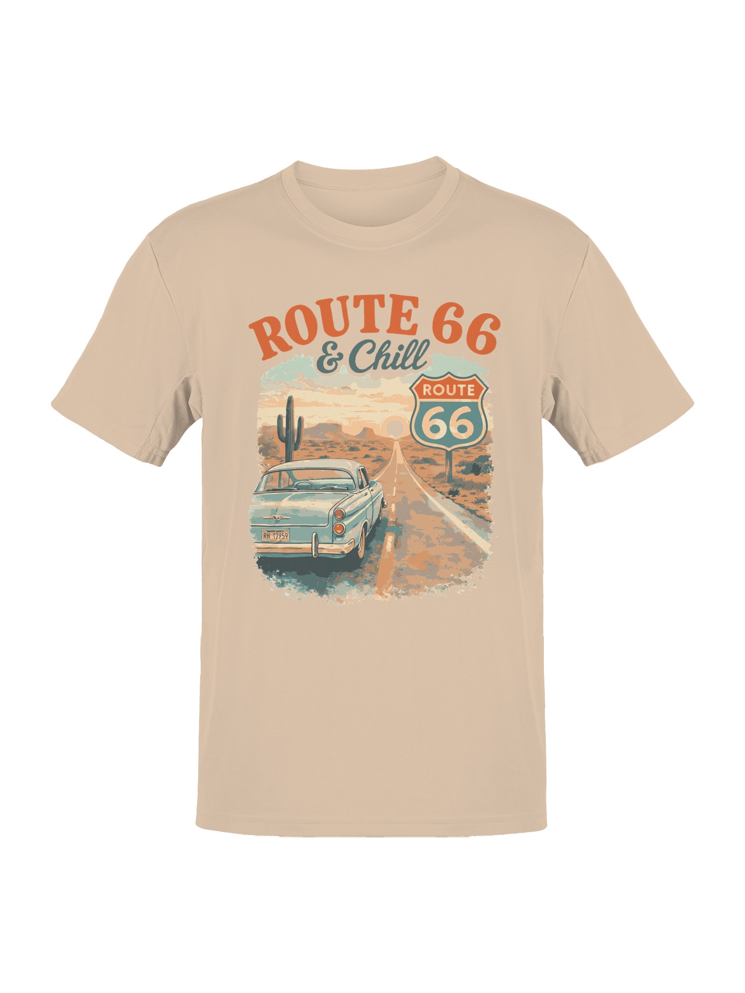 Route 66 & Chill Vintage Vibe Men’s T-shirt