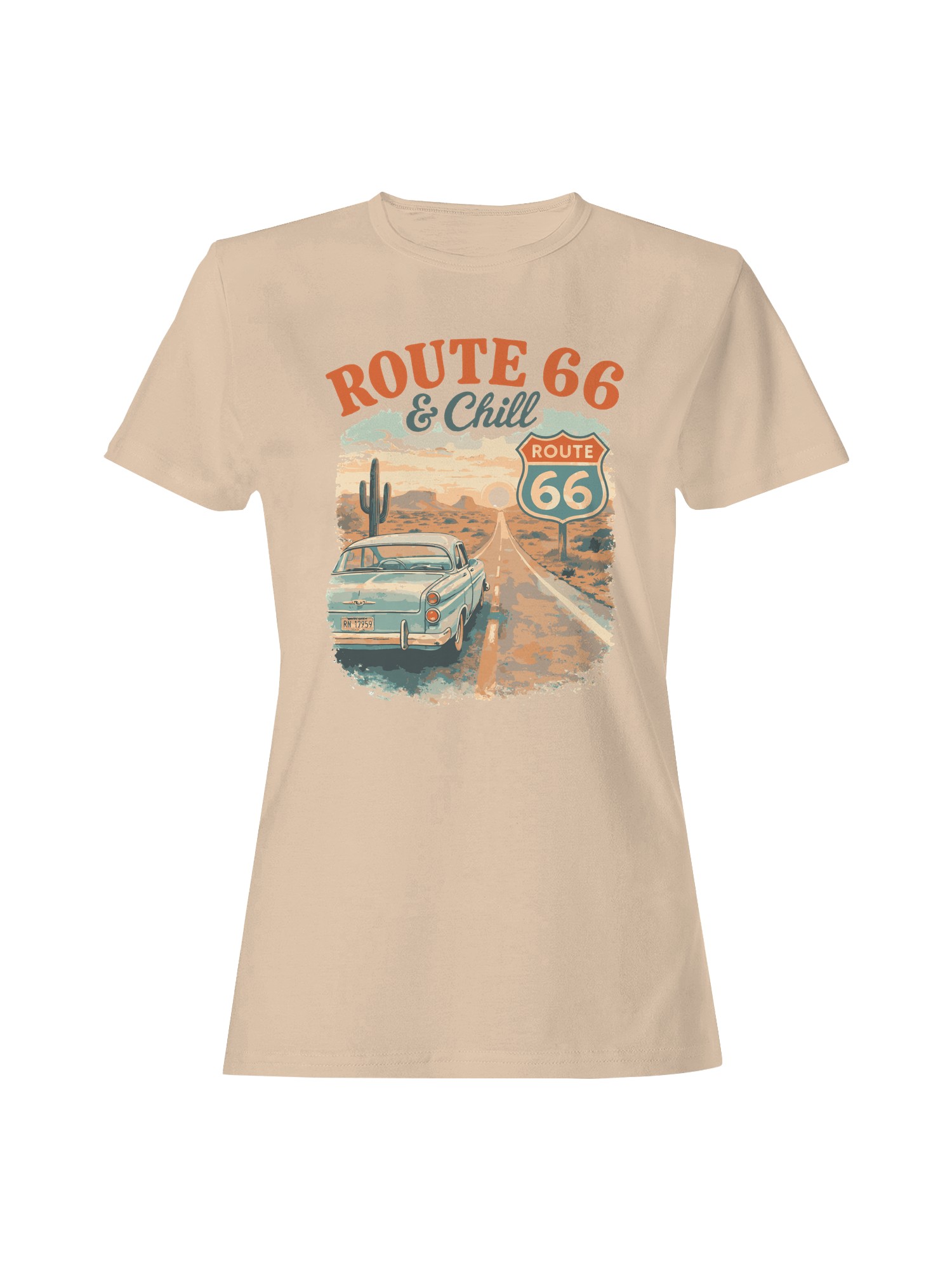 Route 66 & Chill Vintage Vibe Women’s T-shirt