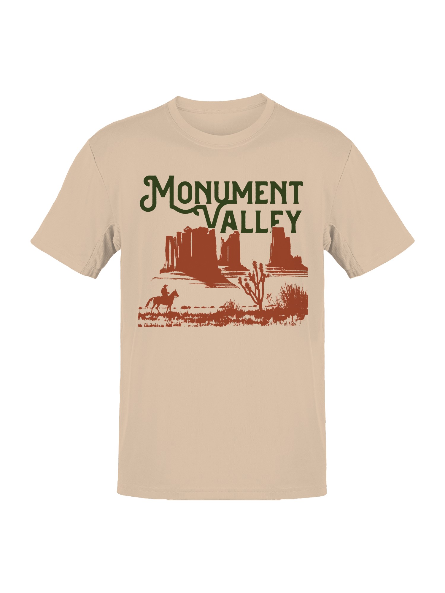 Monument Valley Cowboy Scene Art Men’s T-shirt