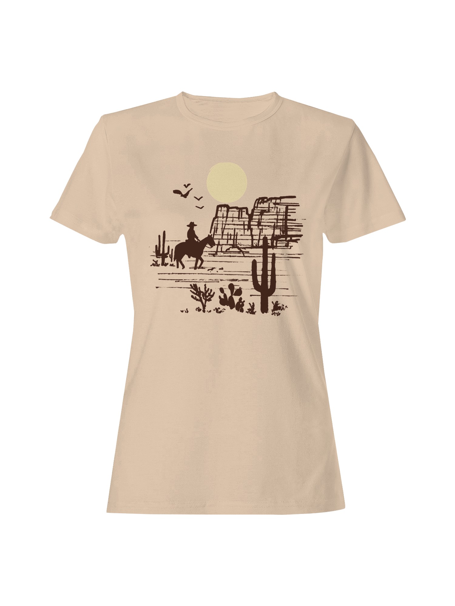 Western Desert Cowboy Adventure Women’s T-shirt