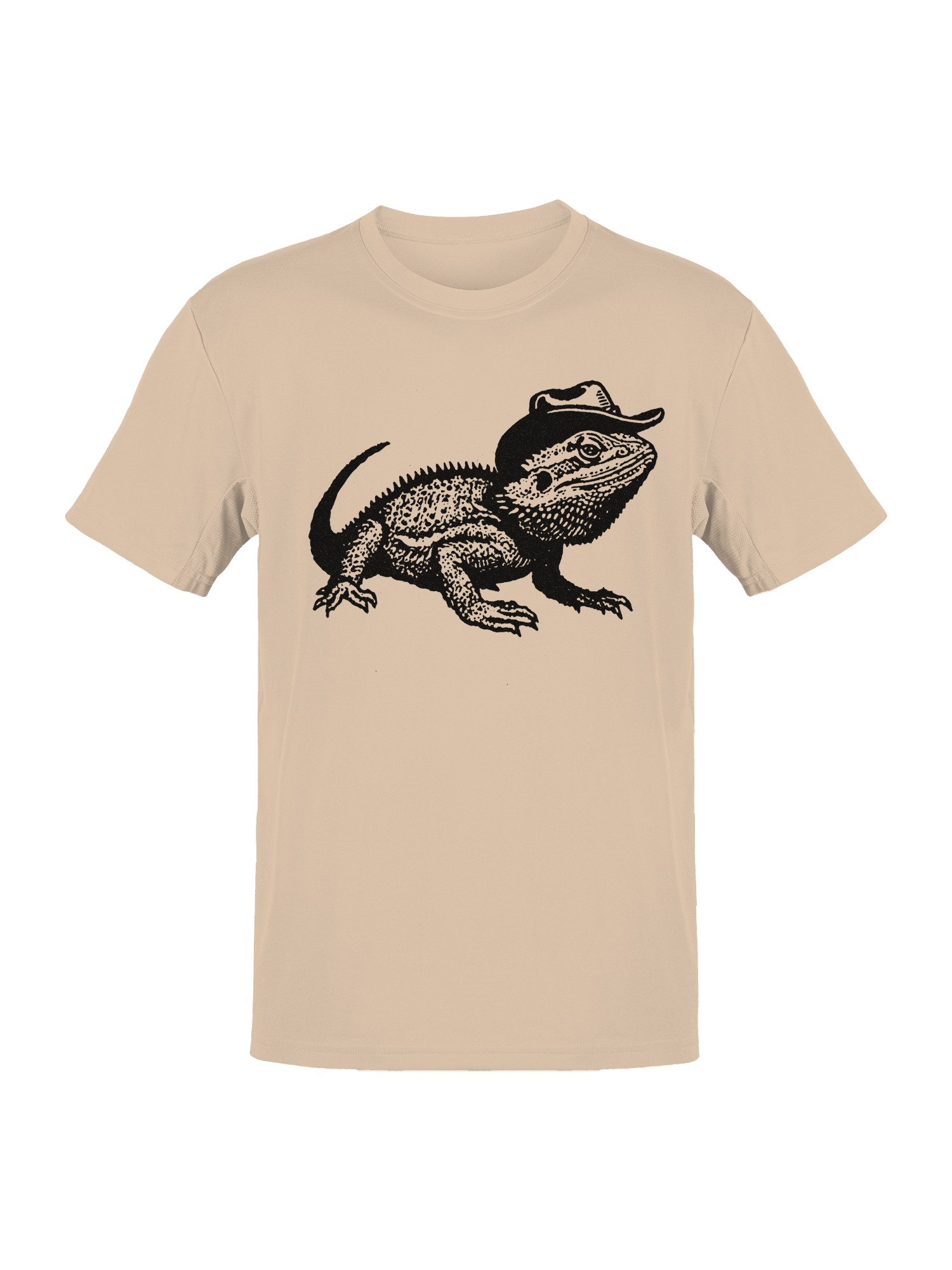 Cowboy Lizard Art Illustration Men’s T-shirt