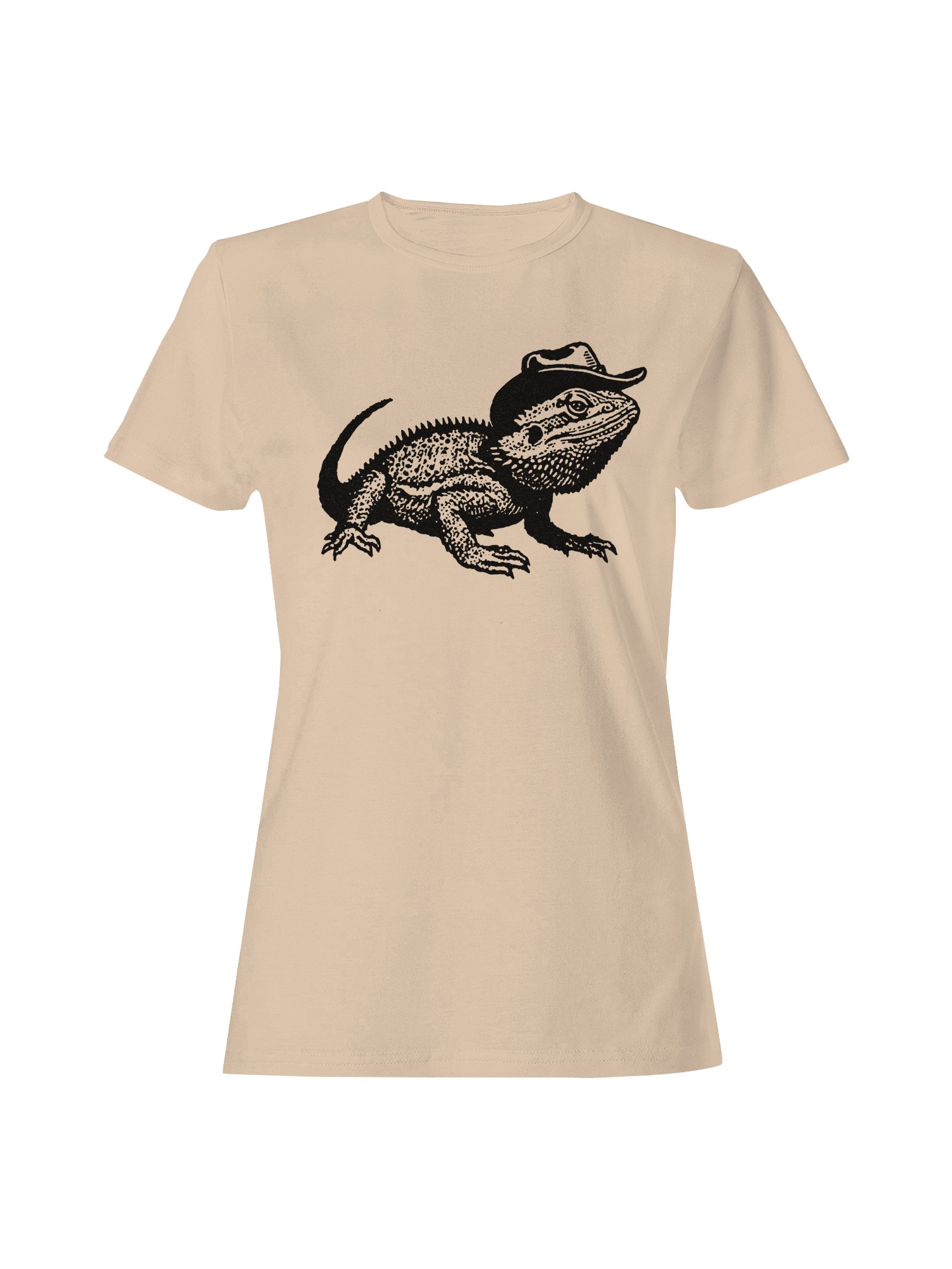 Cowboy Lizard Art Illustration Women’s T-shirt
