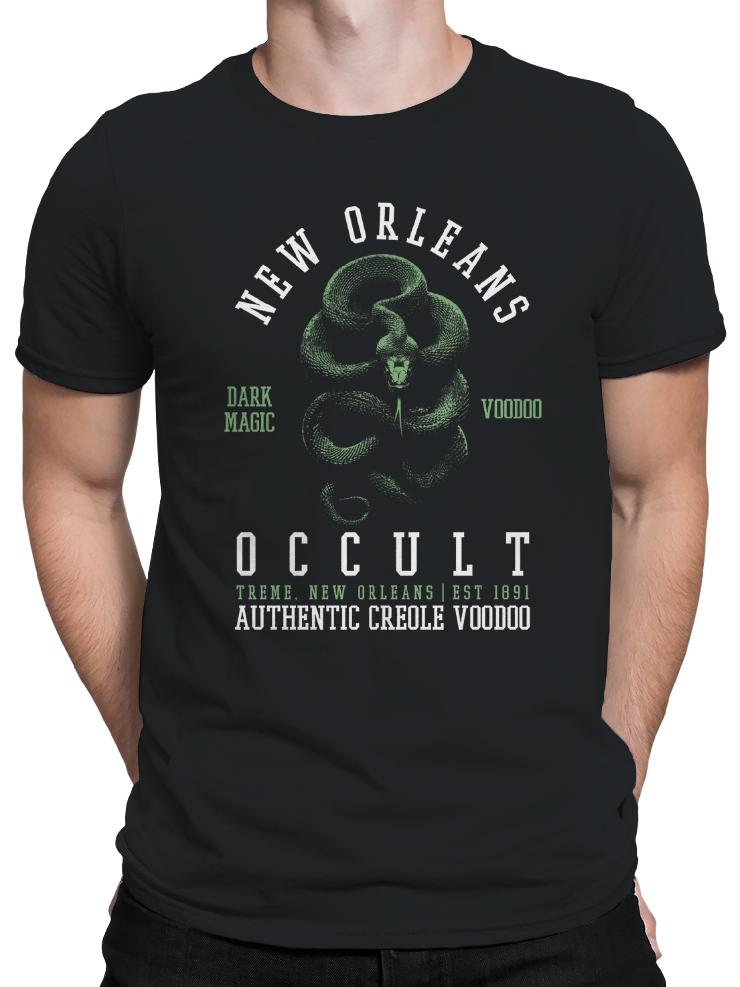 初期希少 14th addiction Voodoo Magic スカルTシャツ New Orleans Occult Creole Voodoo Men's T-shirt | eBay