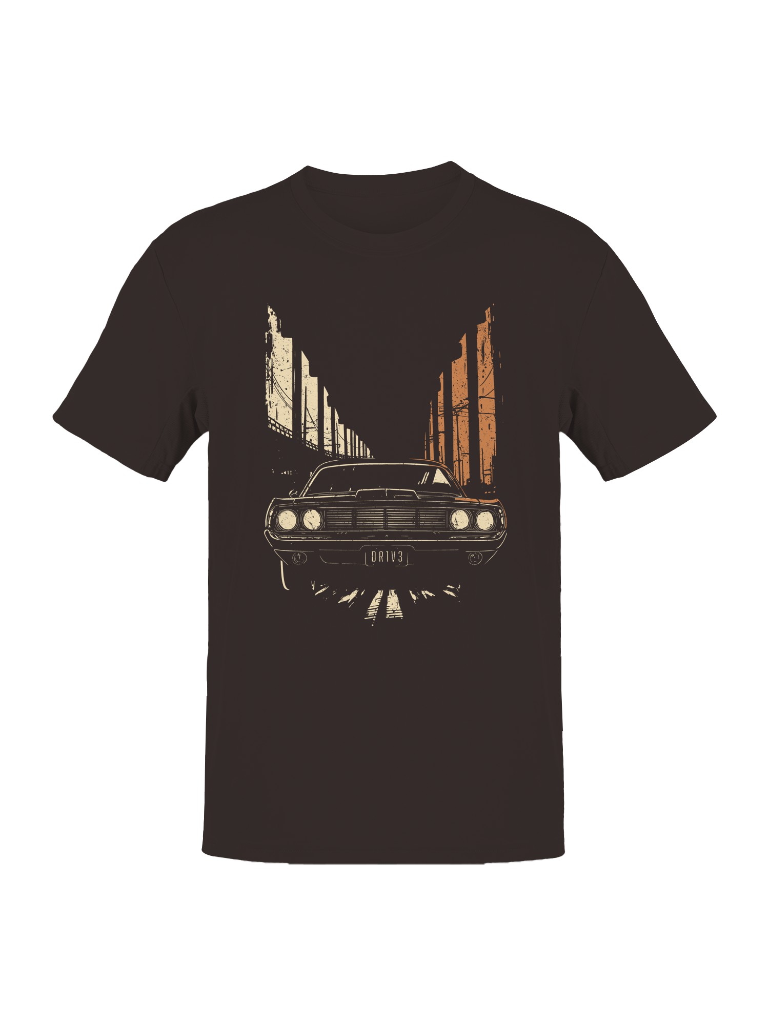 Western Frontier Cowboy Scene Men’s T-shirt