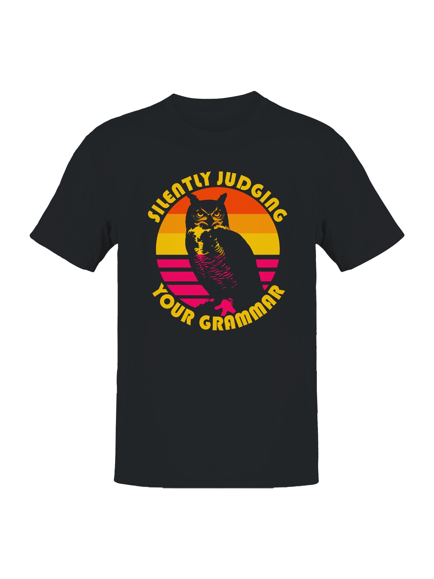 Silently Judging Your Grammar Owl Men&rsquo;s T-shirt