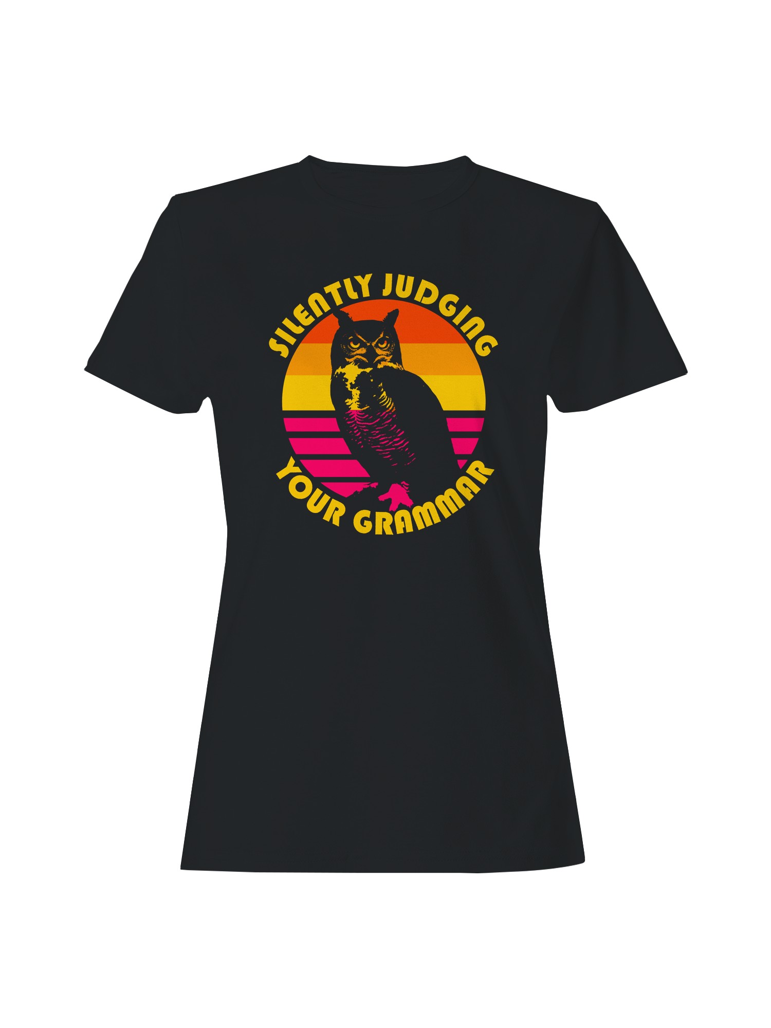 Silently Judging Your Grammar Owl Women’s T-shirt