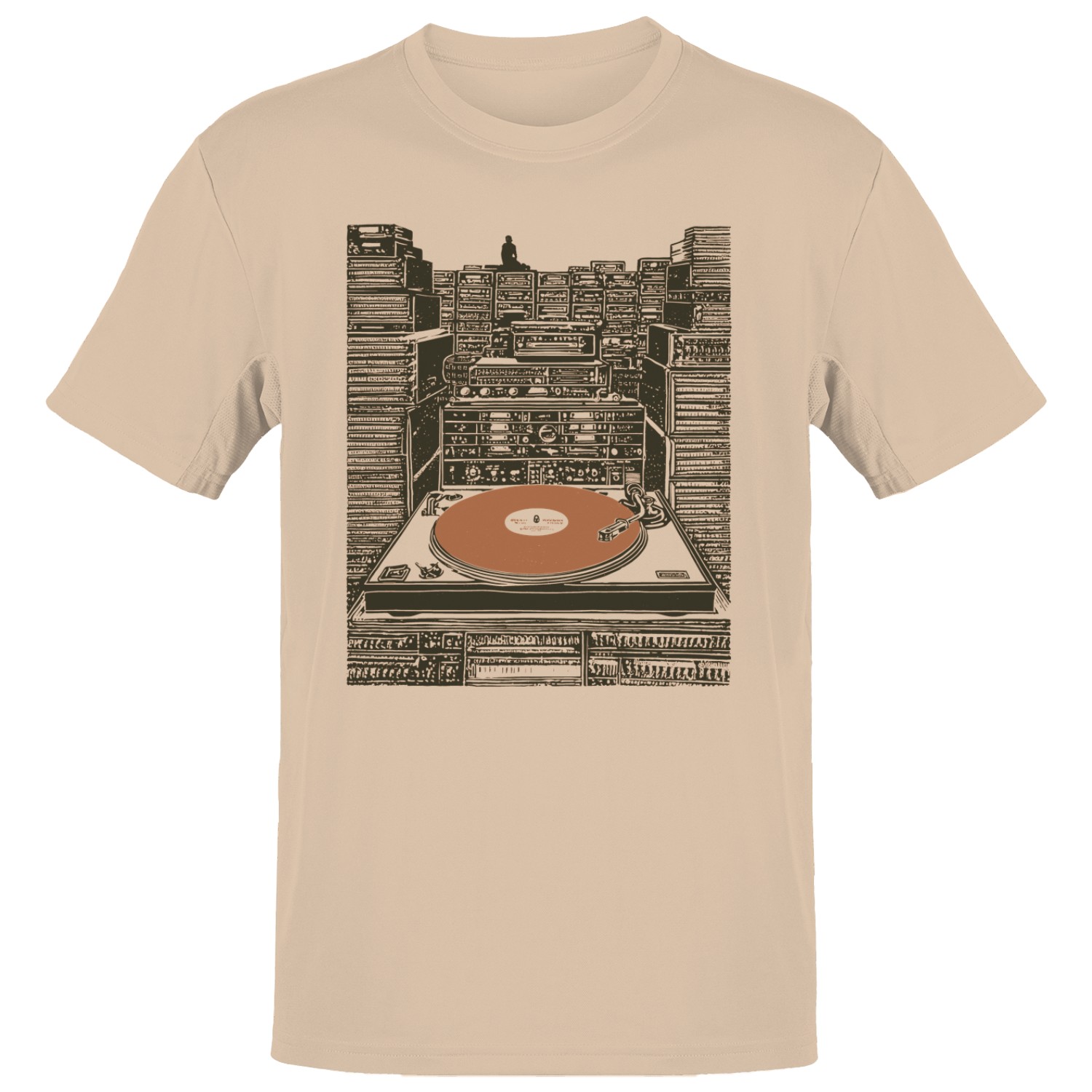 Vintage DJ Vinyl Turntable Men’s T-shirt