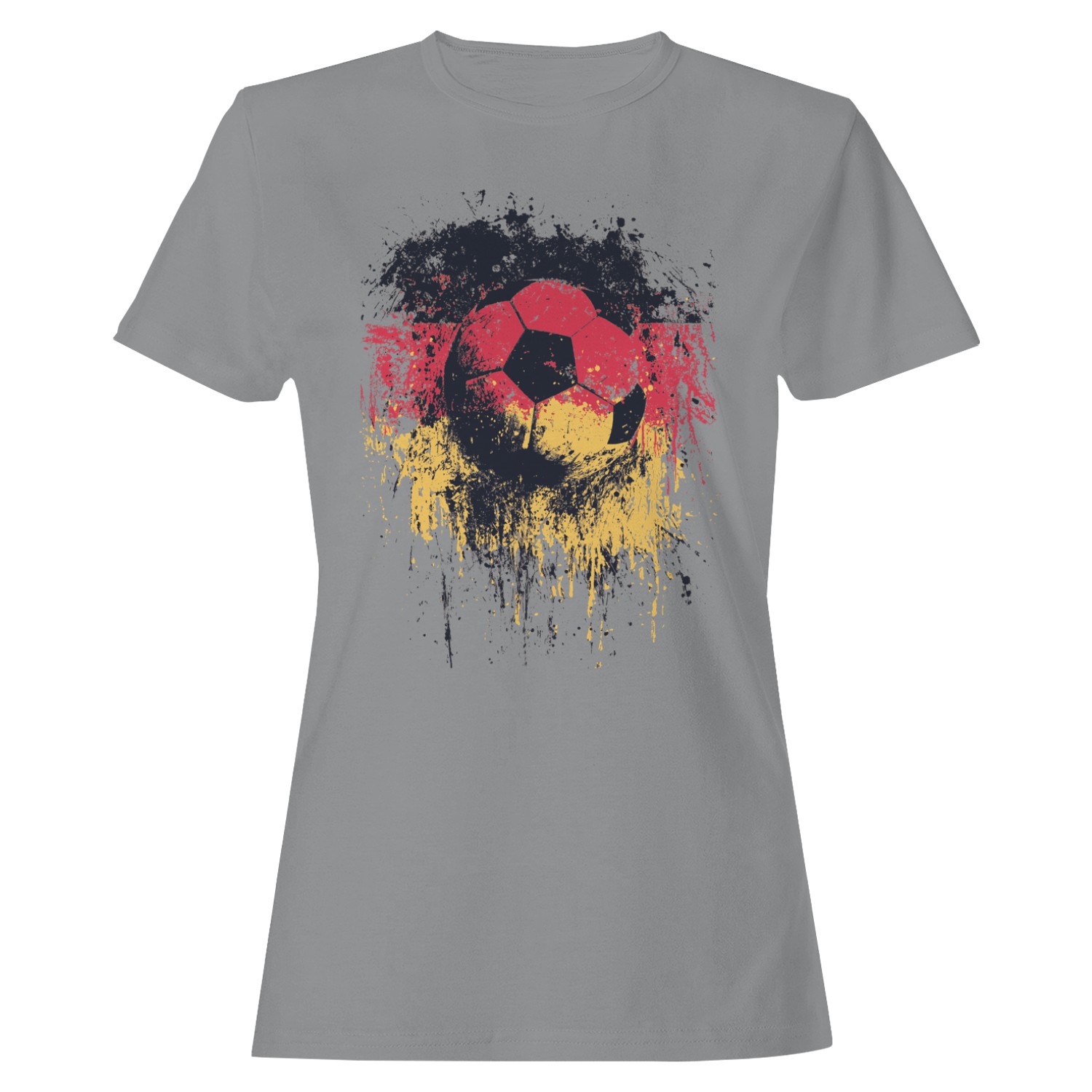 Germany Soccer Splatter Women’s T-shirt