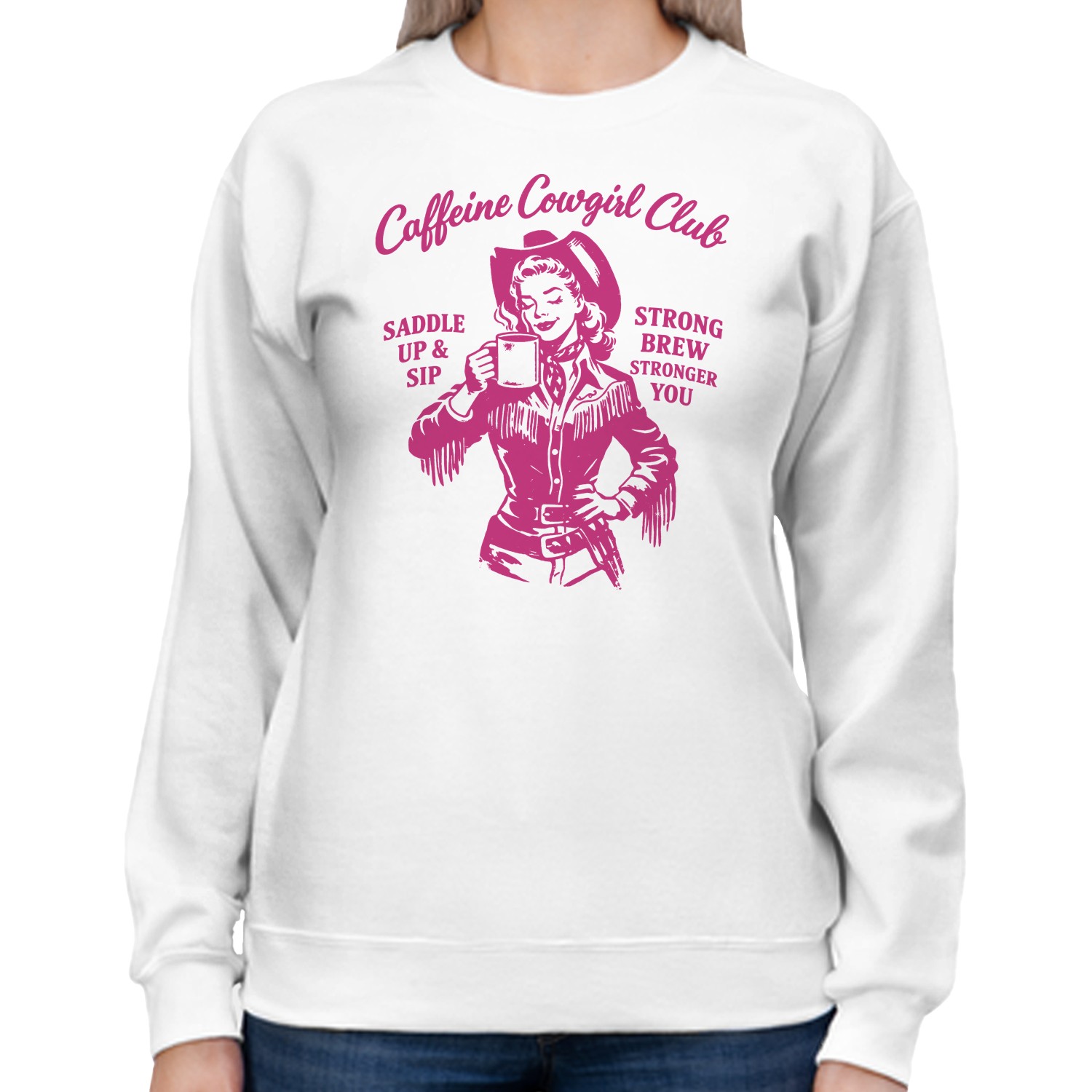 Cowgirl Coffee Club Women's Sweatshirt | eBay