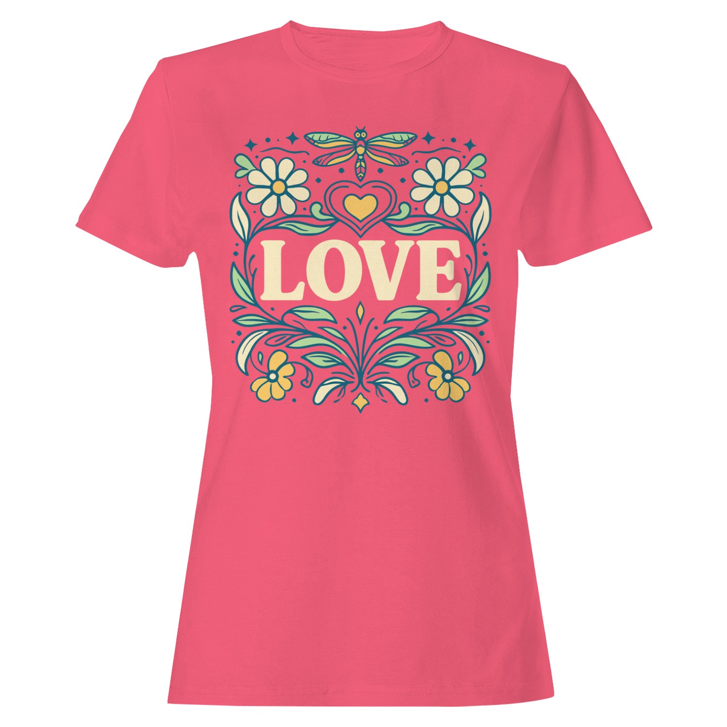 LOVE Floral Art Women’s T-shirt