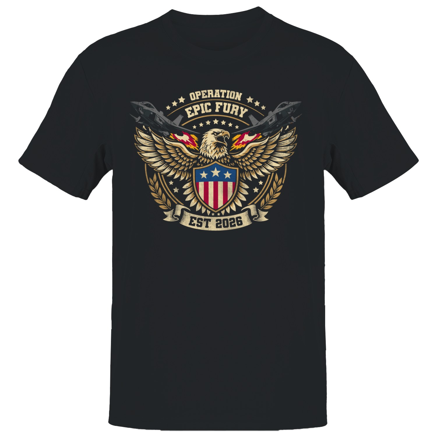 Operation Epic Fury Eagle Emblem 2026 Men’s T-shirt
