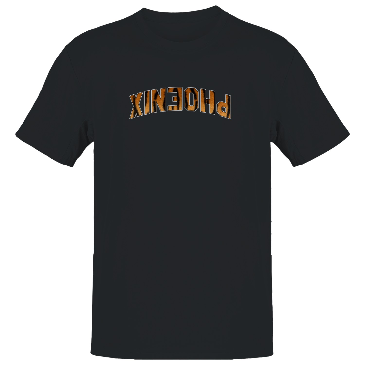 PHOENIX Animal Print Bold Lettering Men’s T-shirt