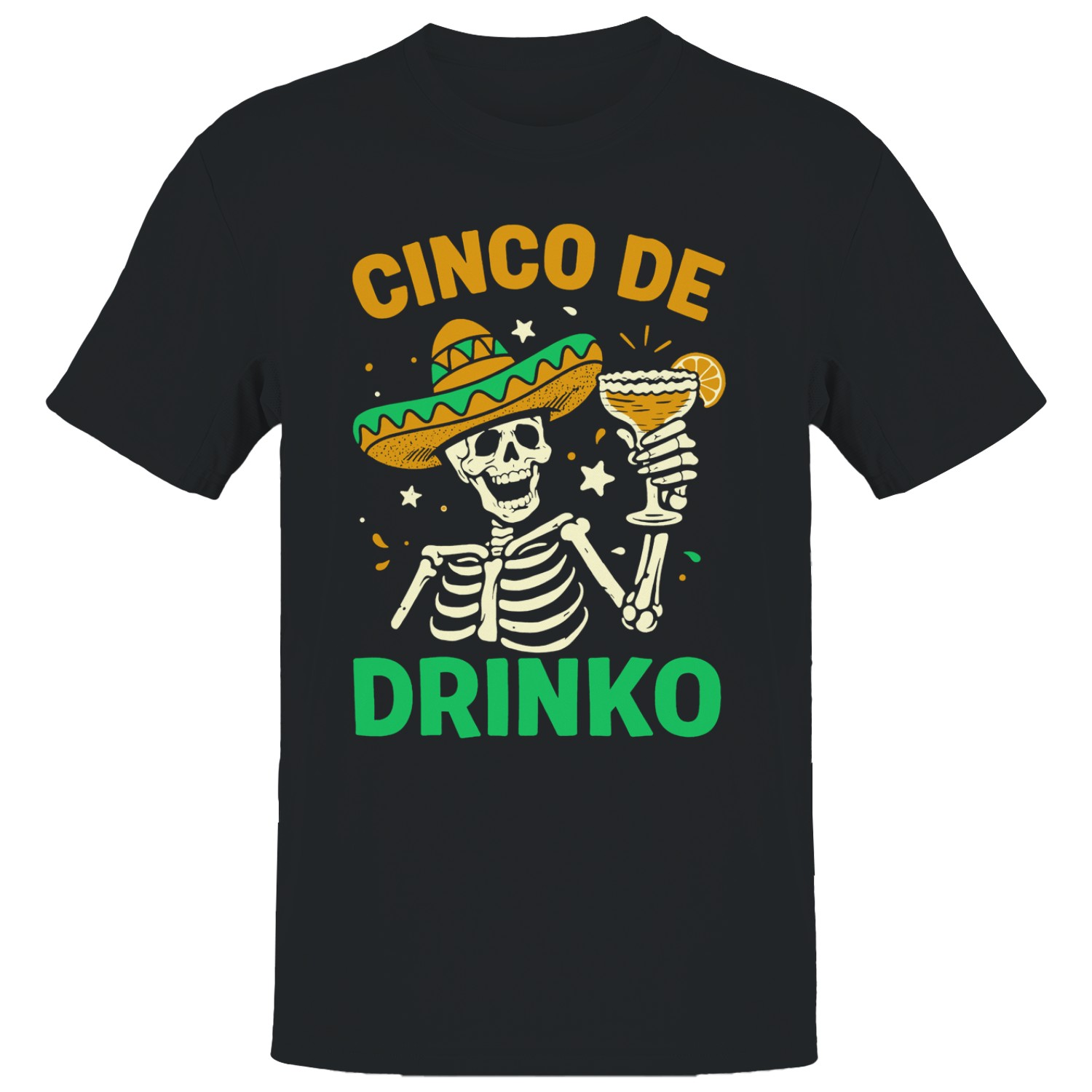 Cinco De Drinko Skeleton Art Men’s T-shirt