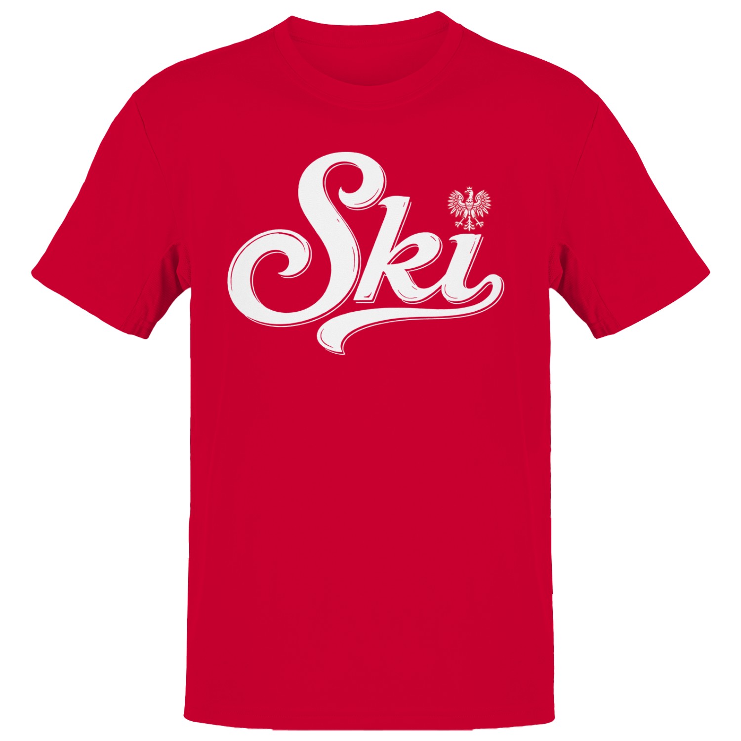 Ski Script Polish Eagle Sign Men’s T-shirt