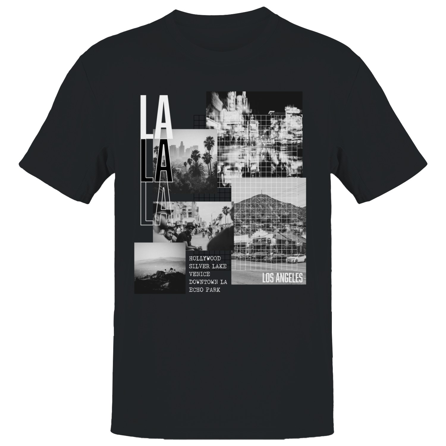 LA Los Angeles Cityscape Men’s T-shirt