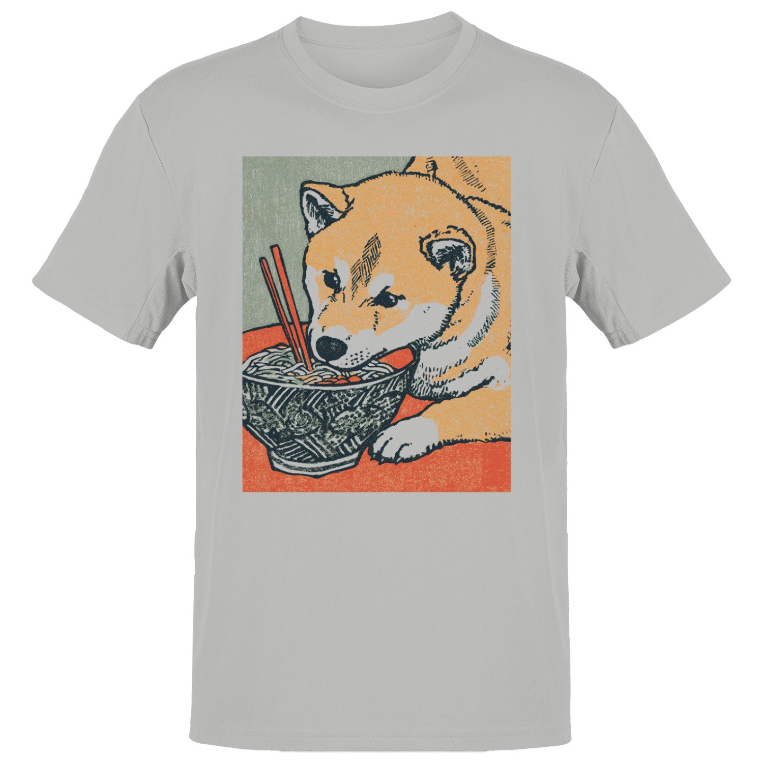 Shiba Inu Ramen Bowl Art Men’s T-shirt