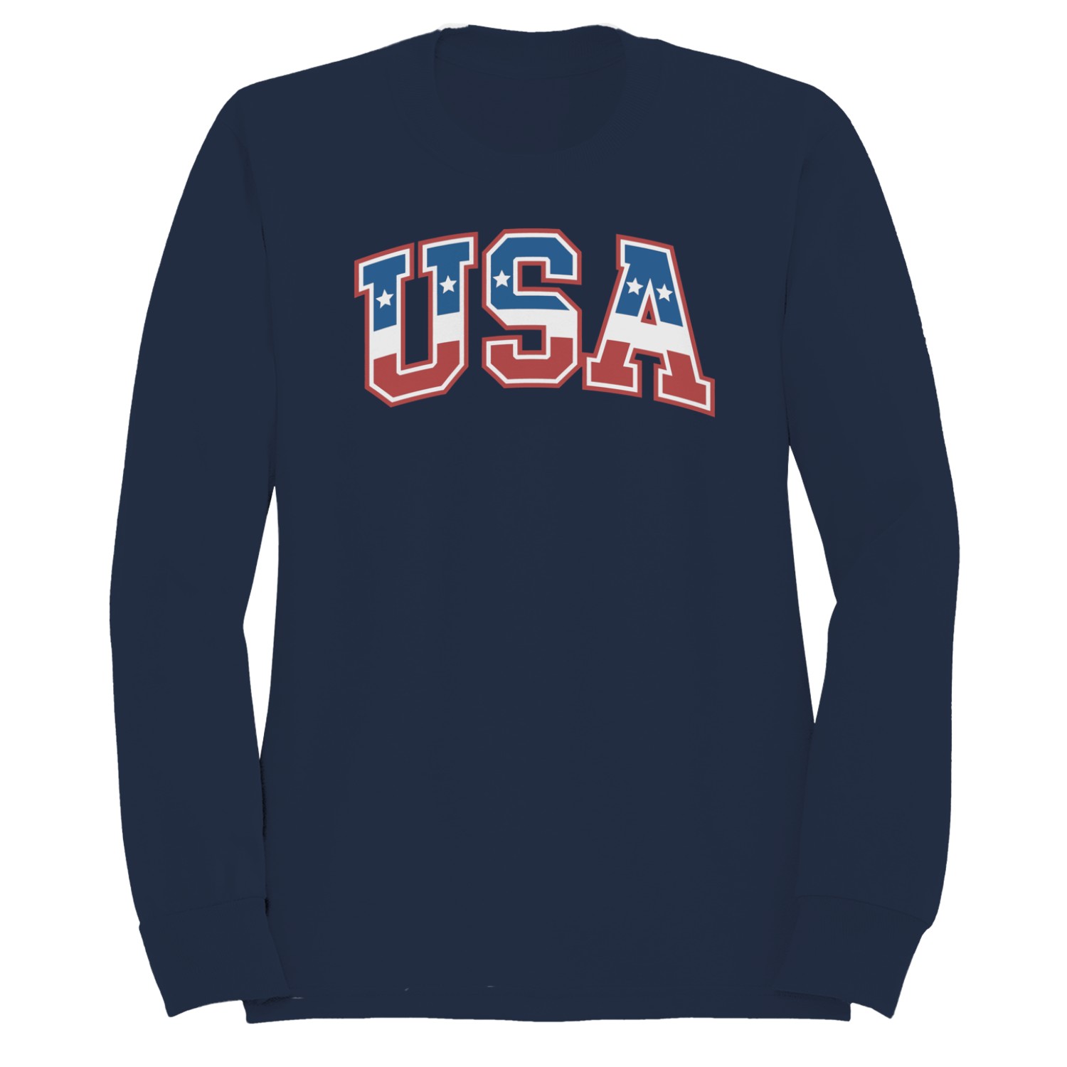 USA Red White Blue Patriotic Graphic Men’s Sweatshirt