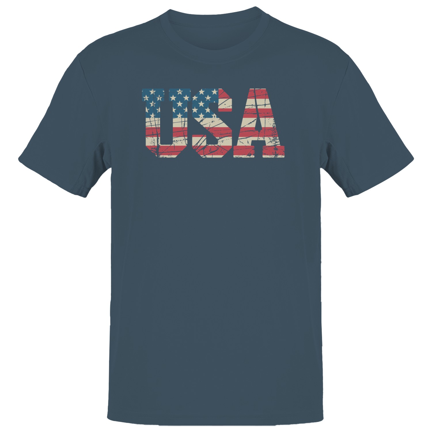 USA Distressed American Flag Men’s T-shirt