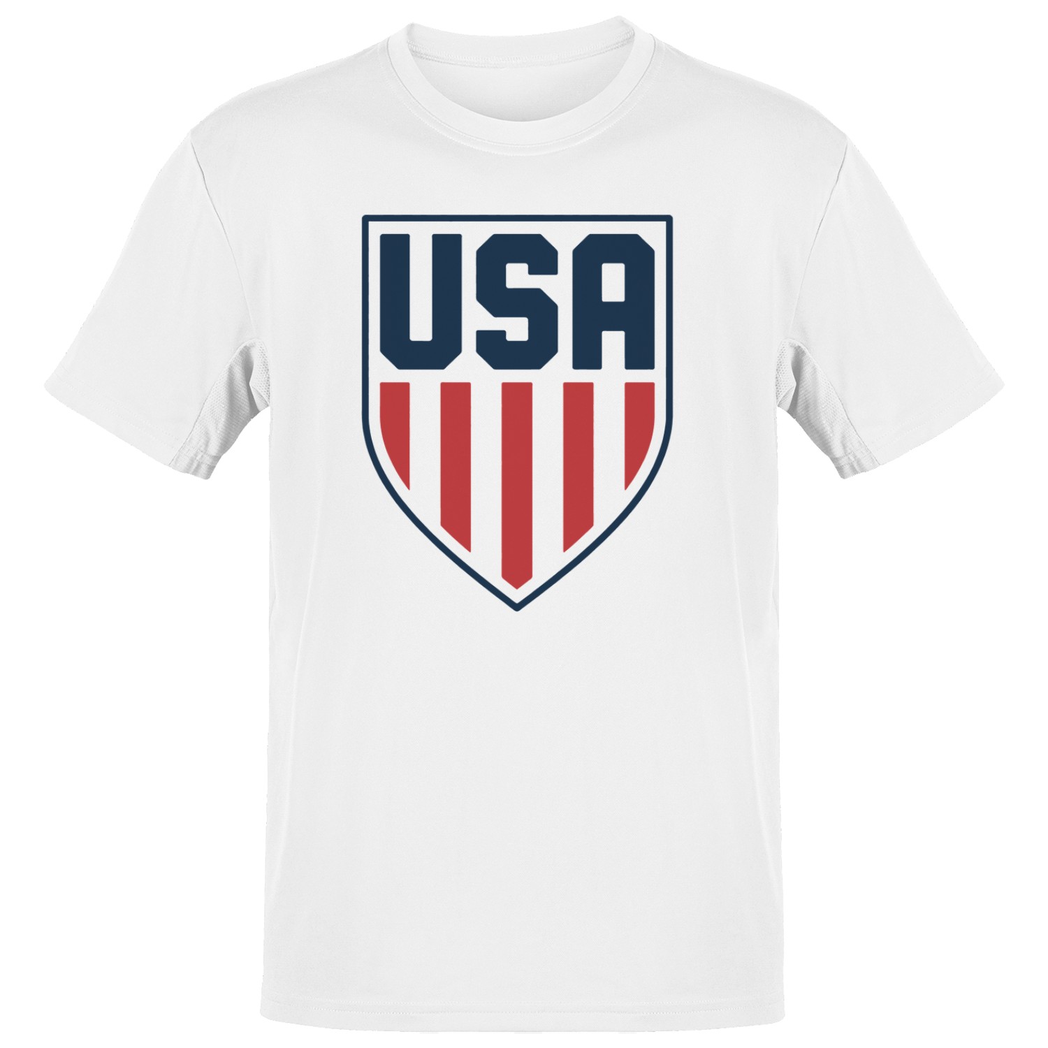 USA Shield Red Blue American Emblem Men’s T-shirt