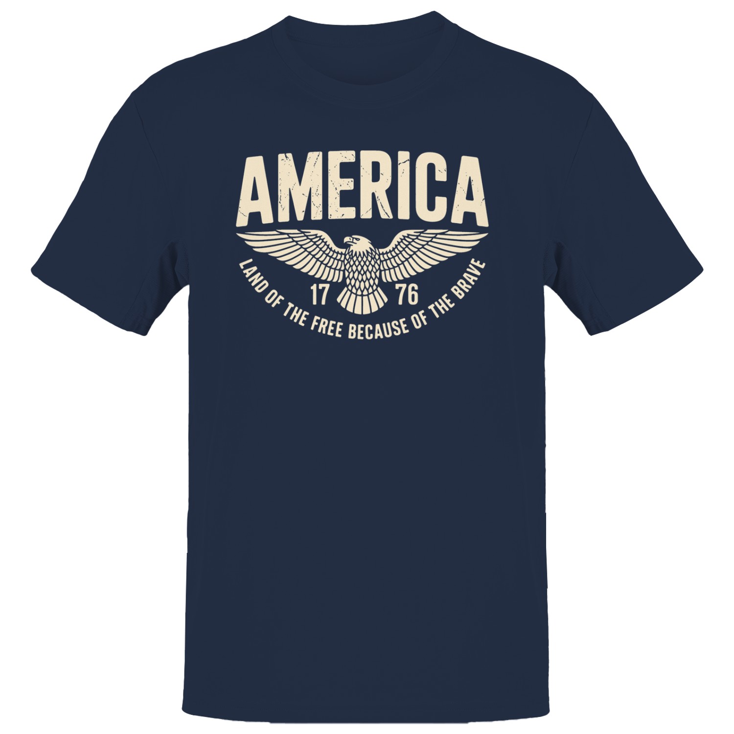 America Land of the Free 1776 Eagle Men’s T-shirt