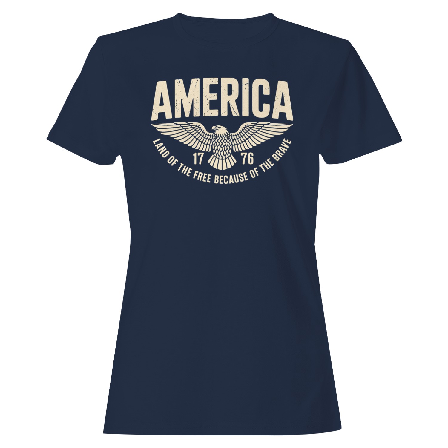 America Land of the Free Brave Eagle 1776 Women’s T-shirt