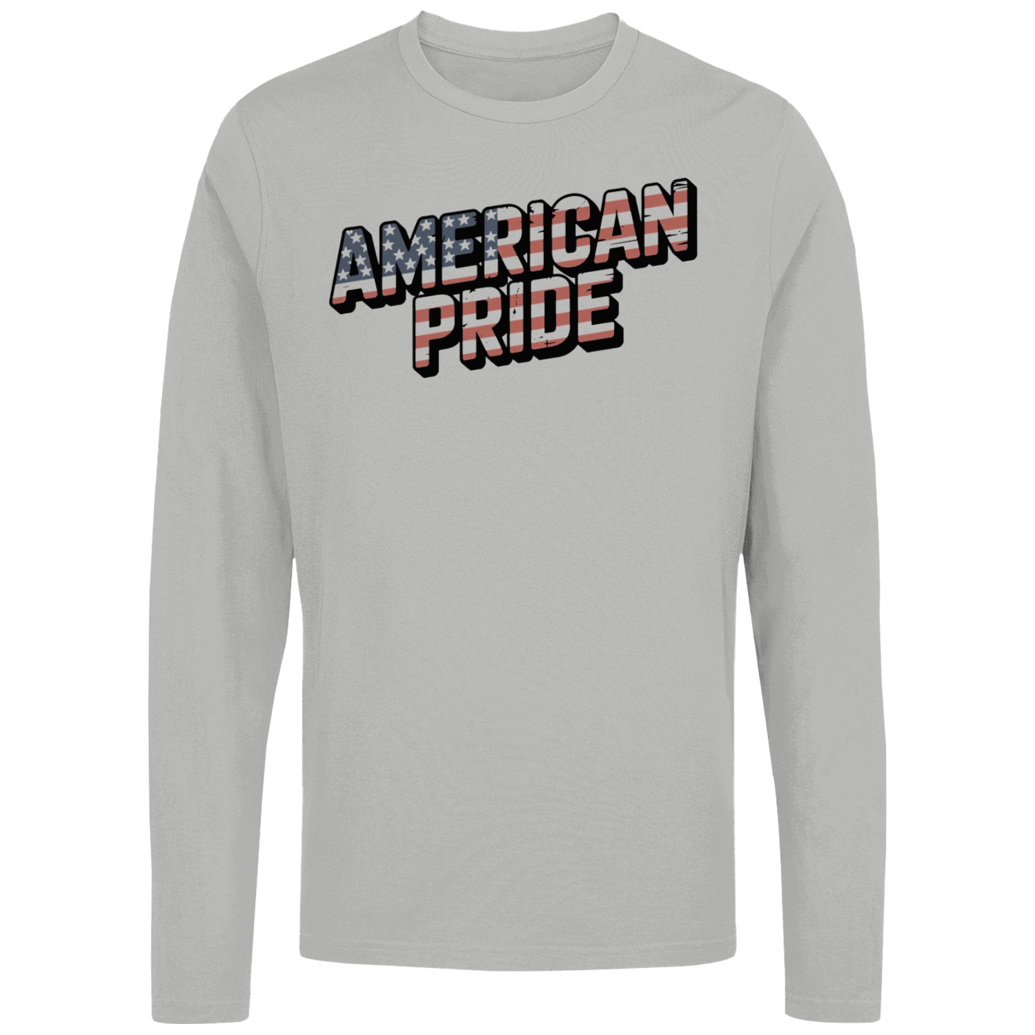 American Pride Flag Stars & Stripes Men’s Long Sleeve