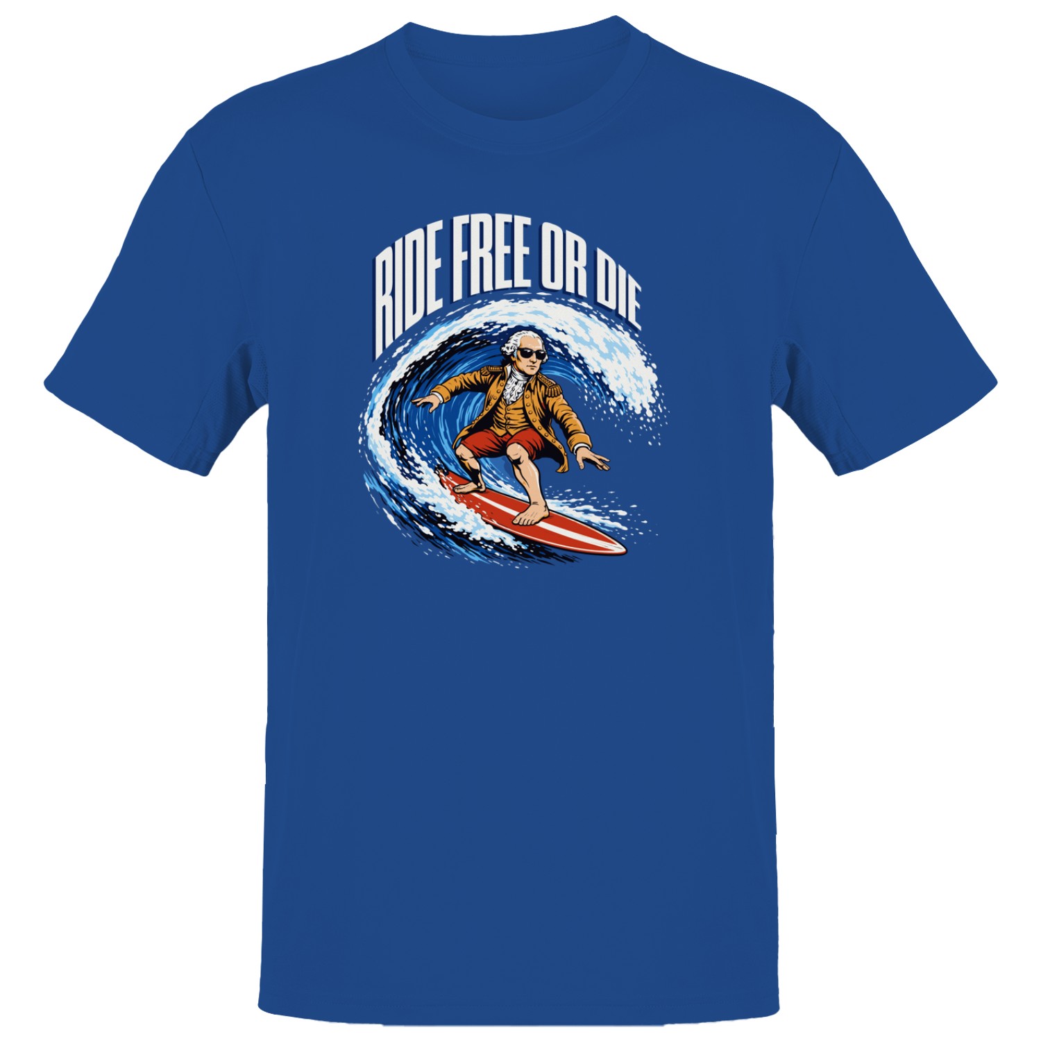 Ride Free Or Die Surf Patriotic Men’s T-shirt