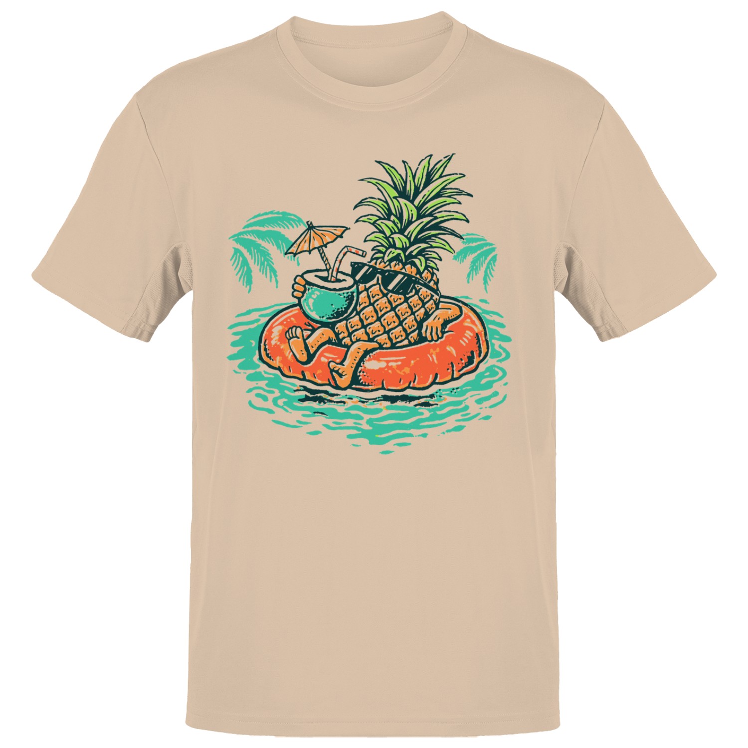 Chill Pineapple Pool Float Men’s T-shirt