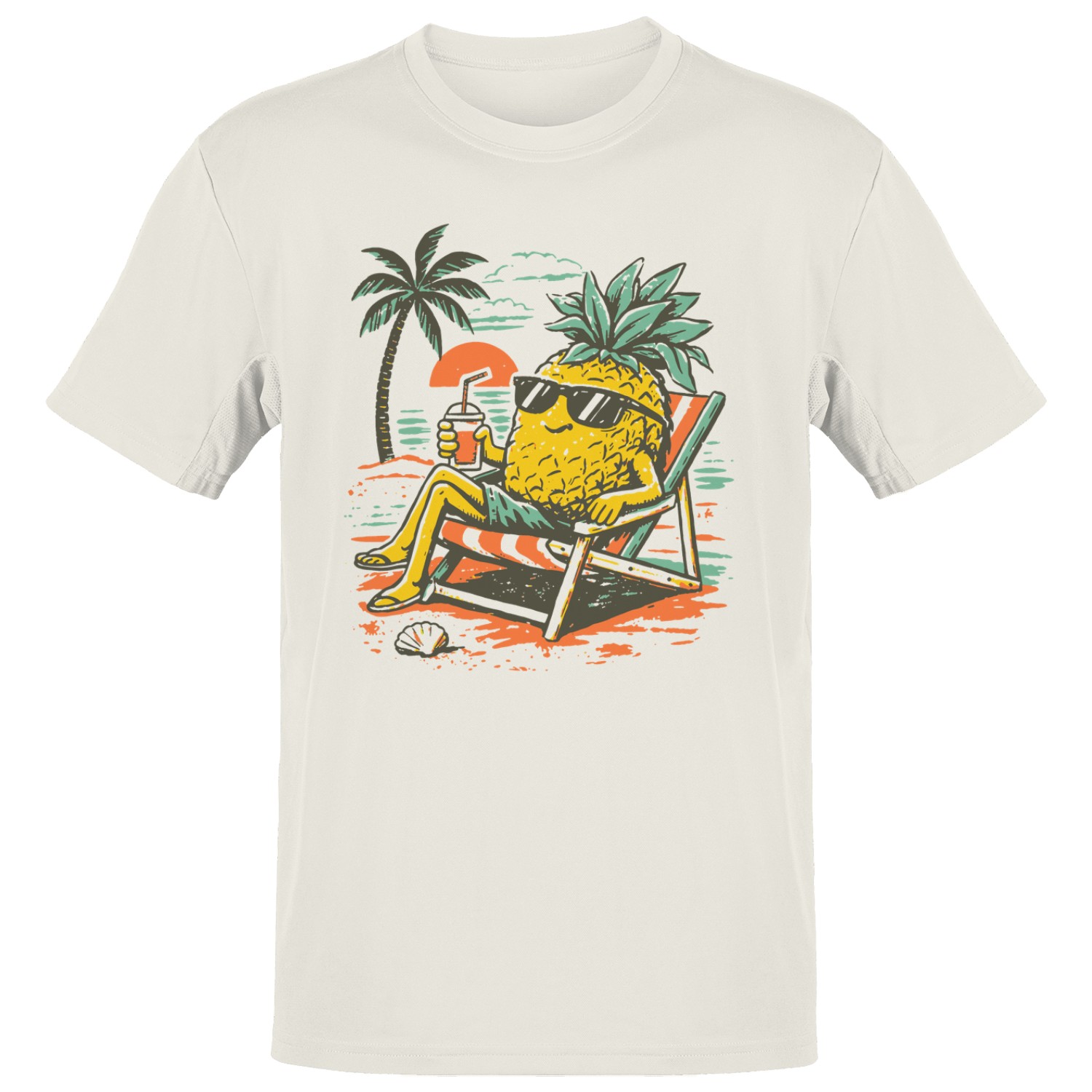 Pineapple Beach Chill Sunset Men’s T-shirt