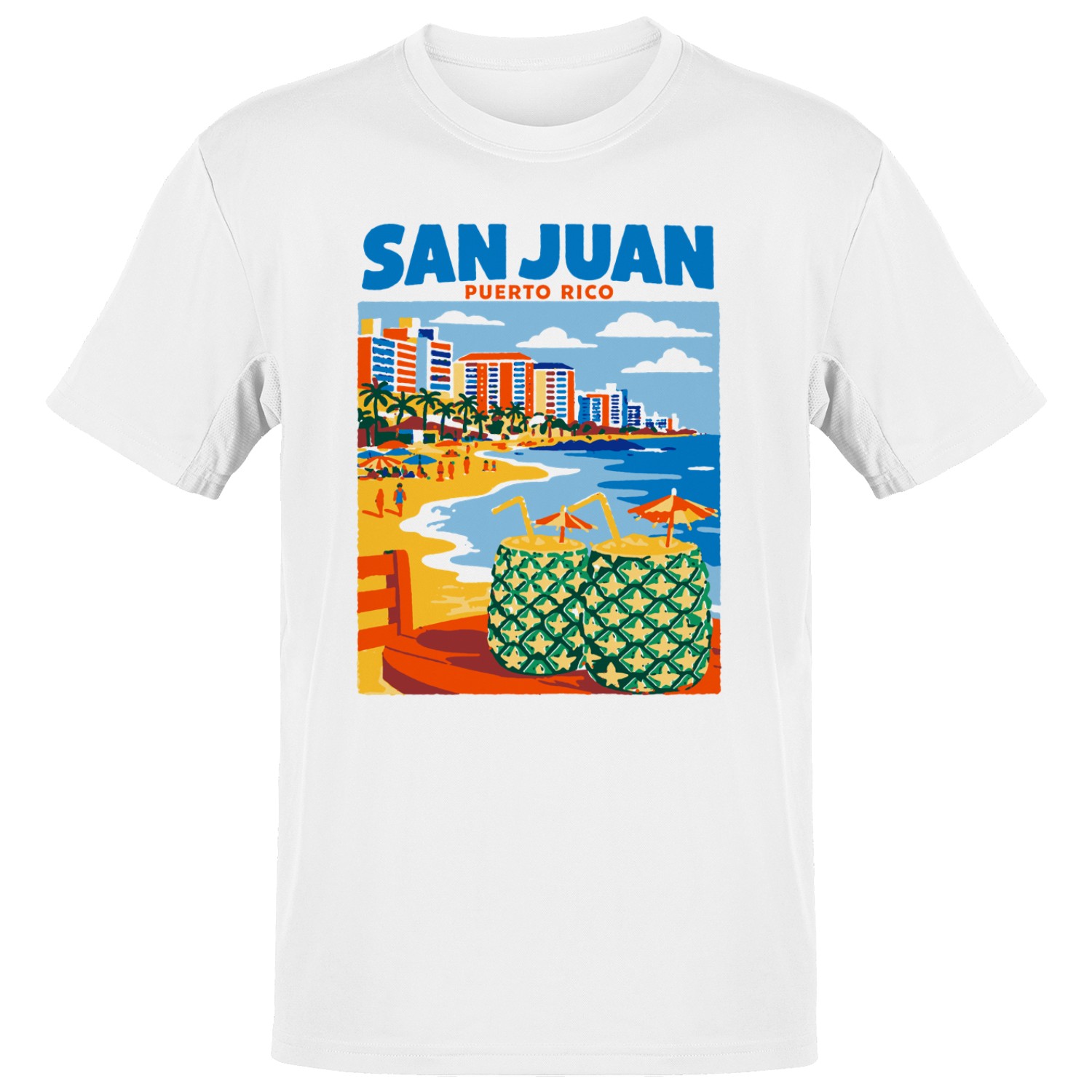 San Juan Beach Art Men’s T-shirt