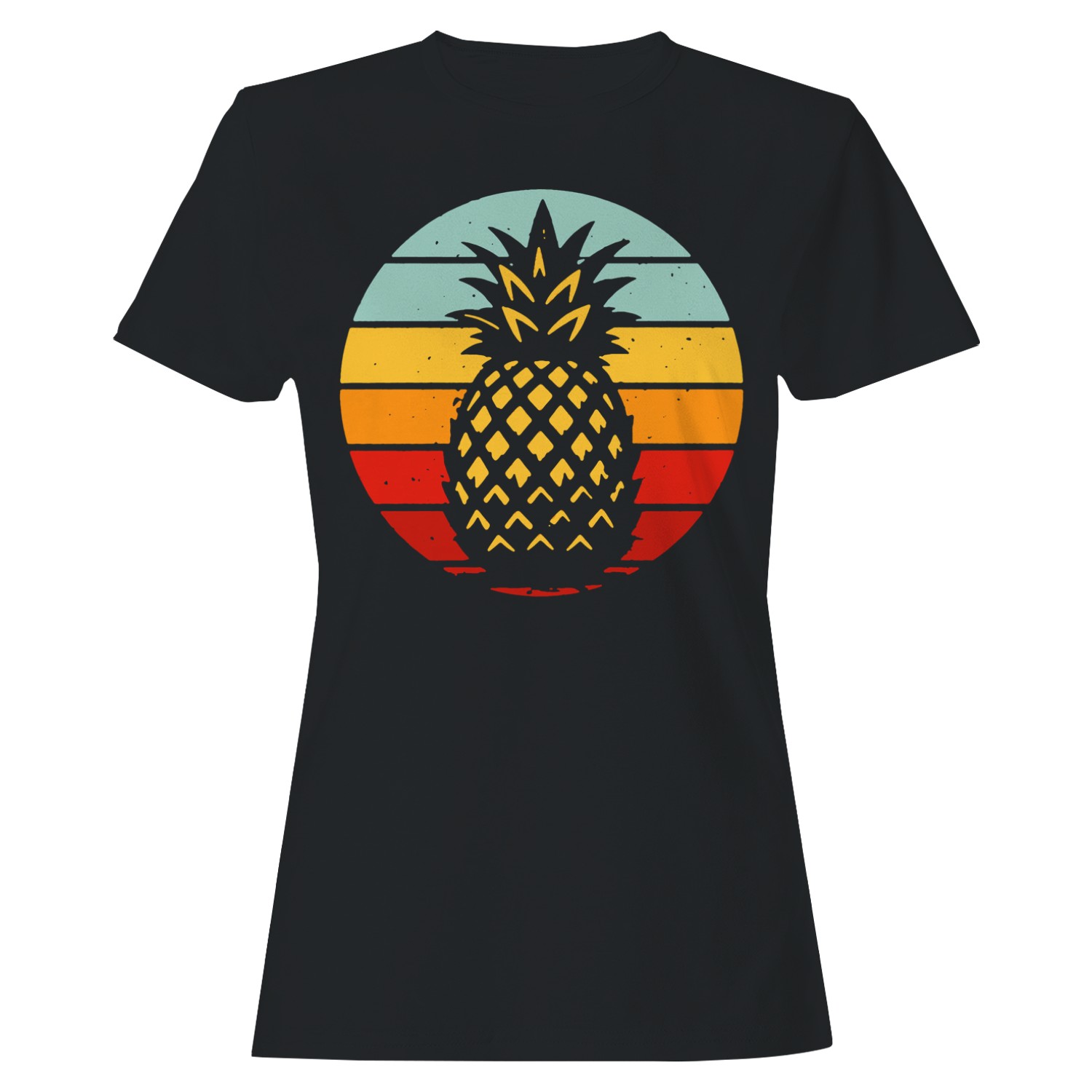Women’s Retro Sunset Pineapple T-shirt