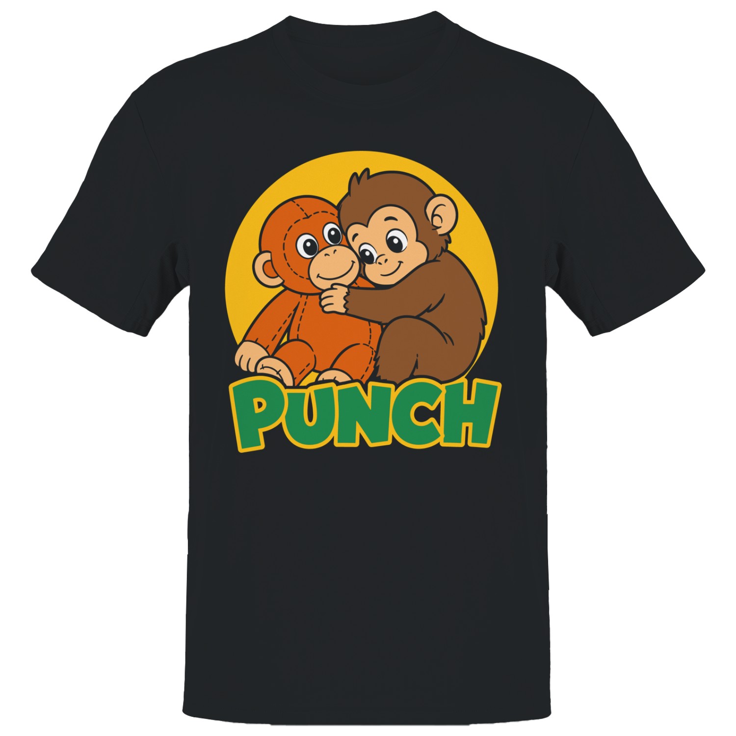 Punch Cartoon Monkey Men’s T-shirt