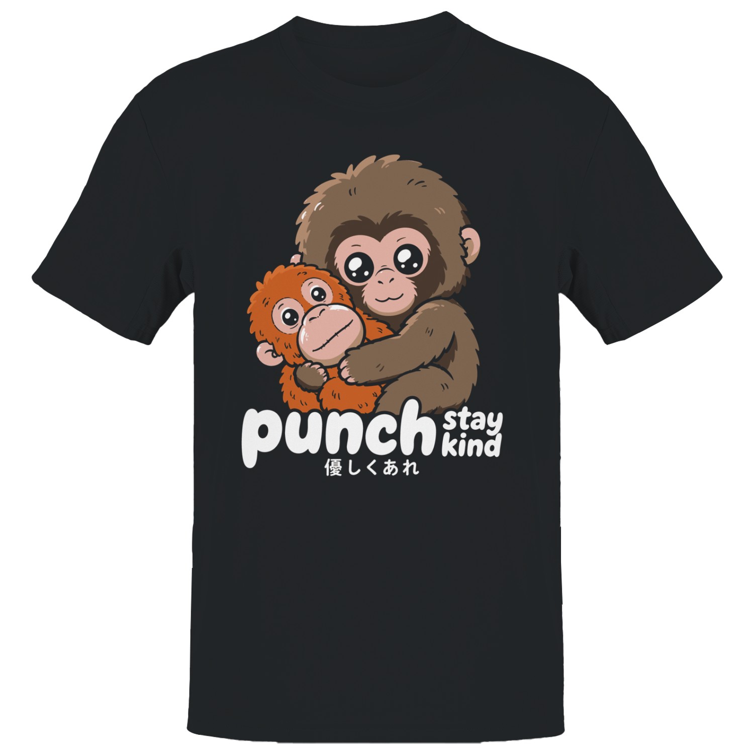 Punch Stay Kind Monkey Hug Men’s T-shirt