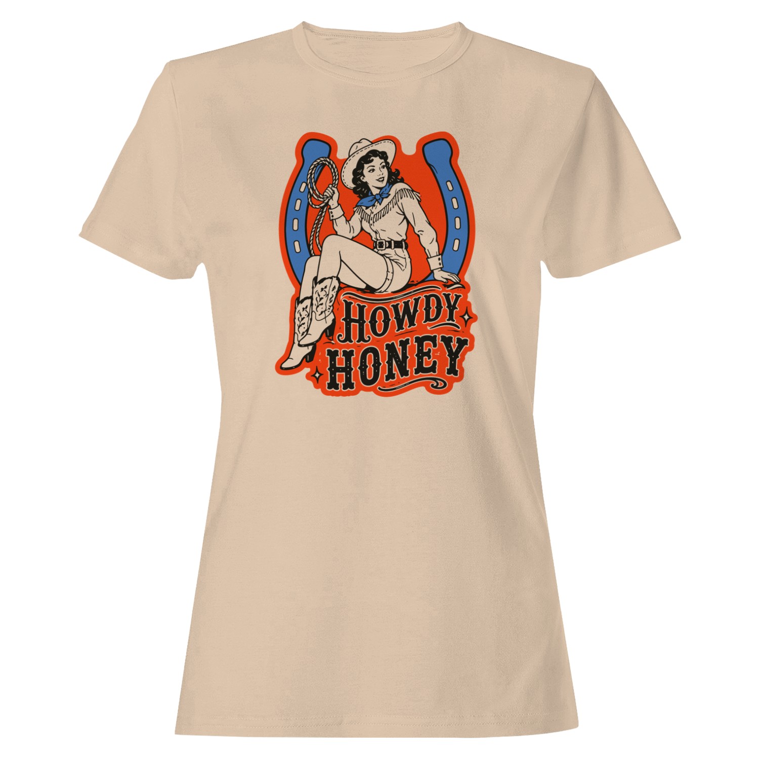 Howdy Honey Western Cowgirl Women’s T-shirt