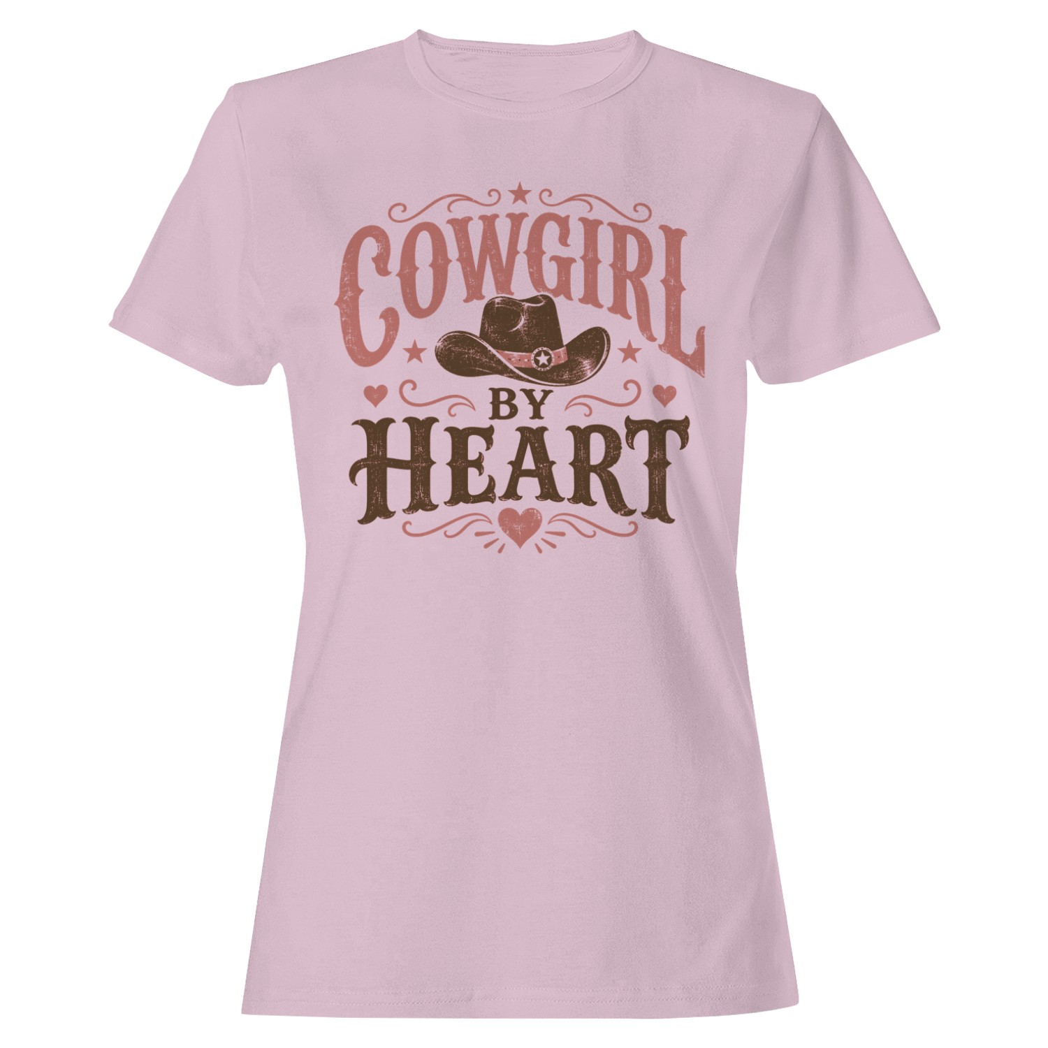 Cowgirl By Heart Women’s T-shirt with Western Hat