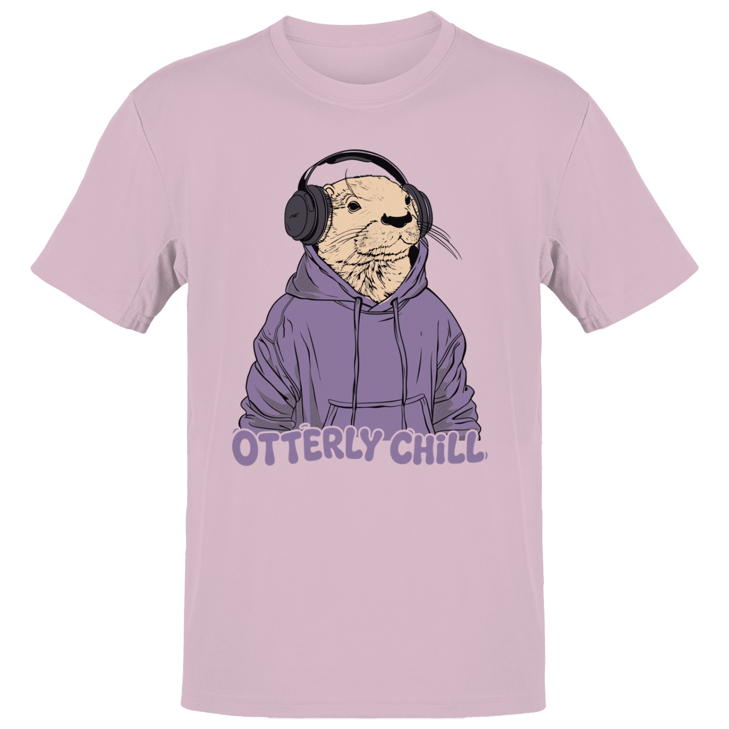 Otterly Chill Headphones Men’s T-shirt