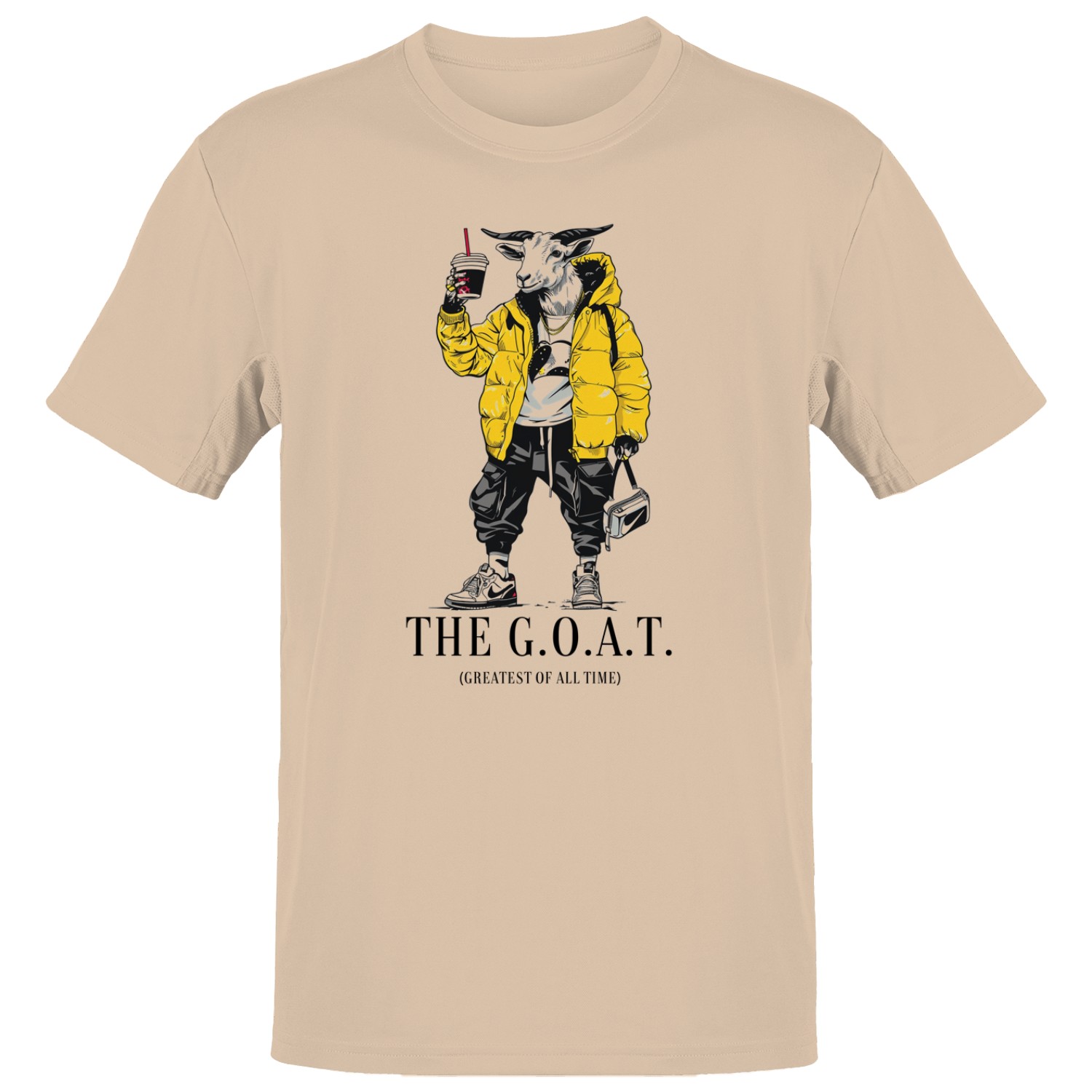 Urban Goat Yellow Puffer Jacket Men’s T-shirt