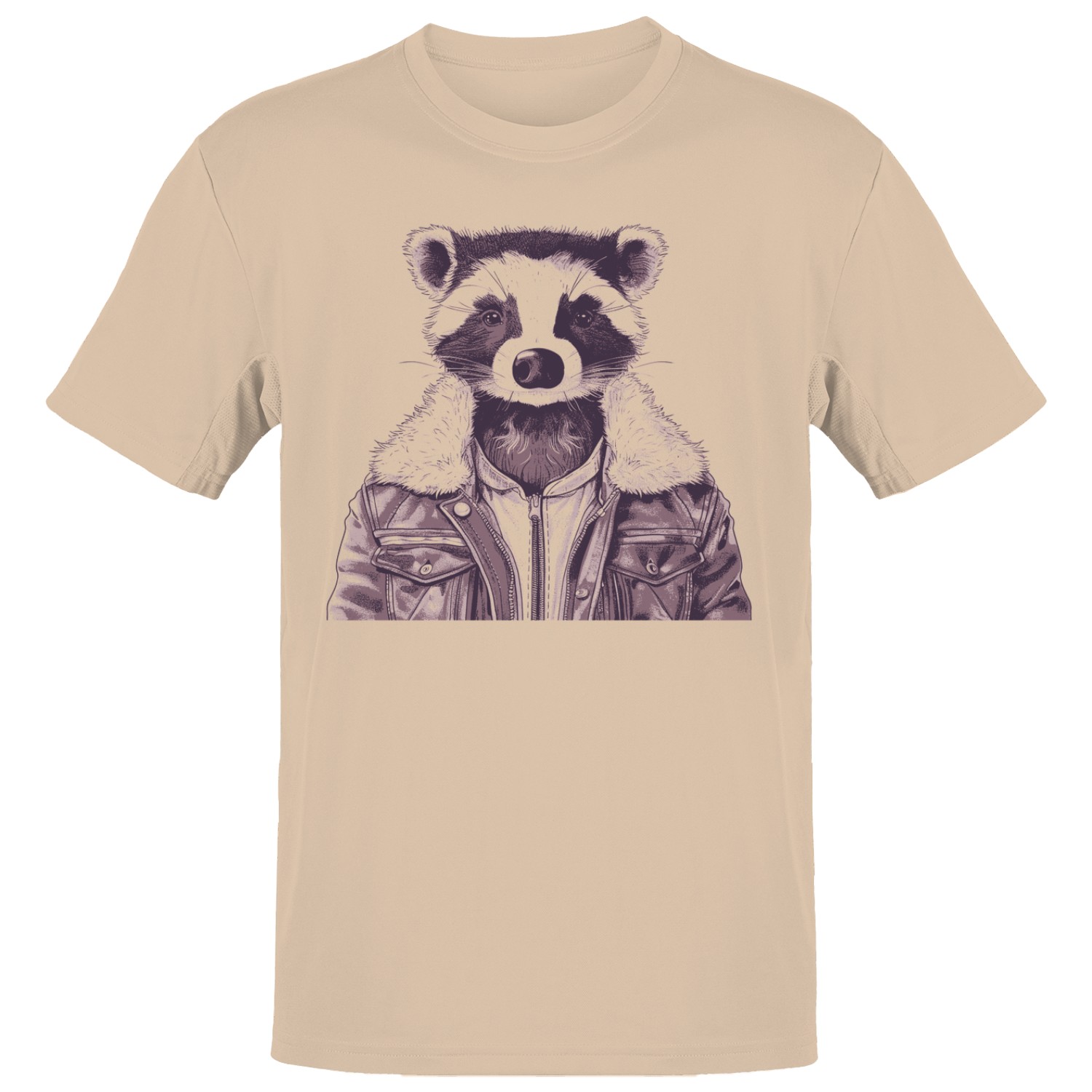 Raccoon in Leather Jacket Men’s T-shirt