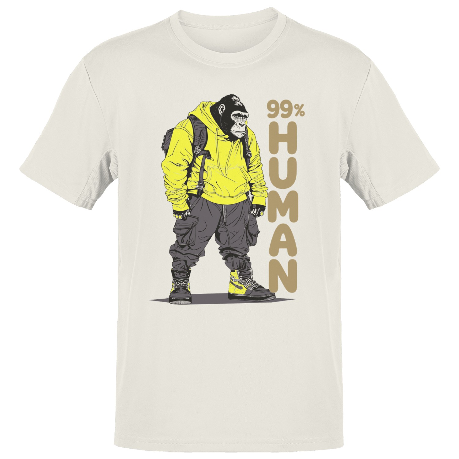 99% Human Gorilla Urban Streetwear T-shirt