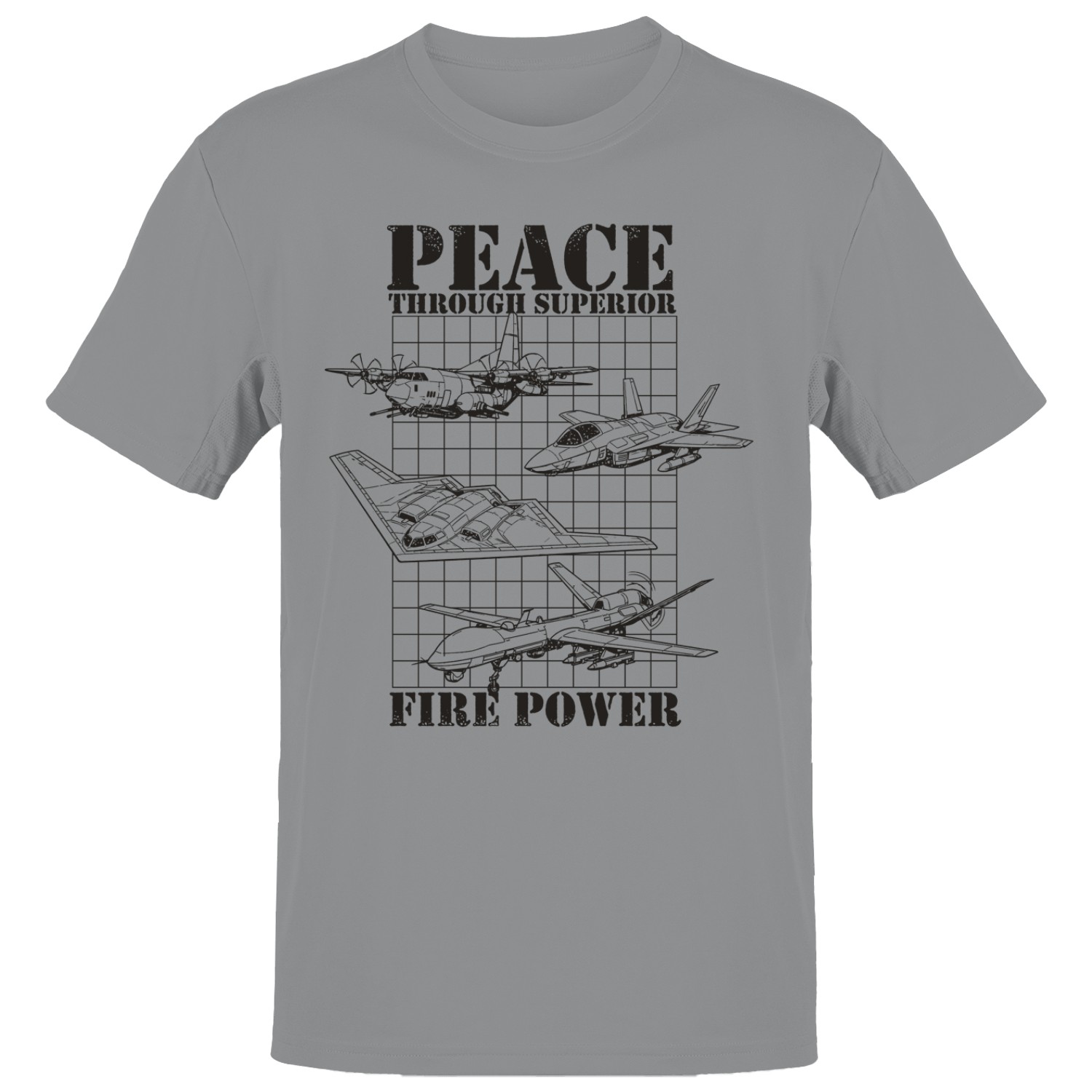 Peace Through Superior Fire Power Men’s T-shirt