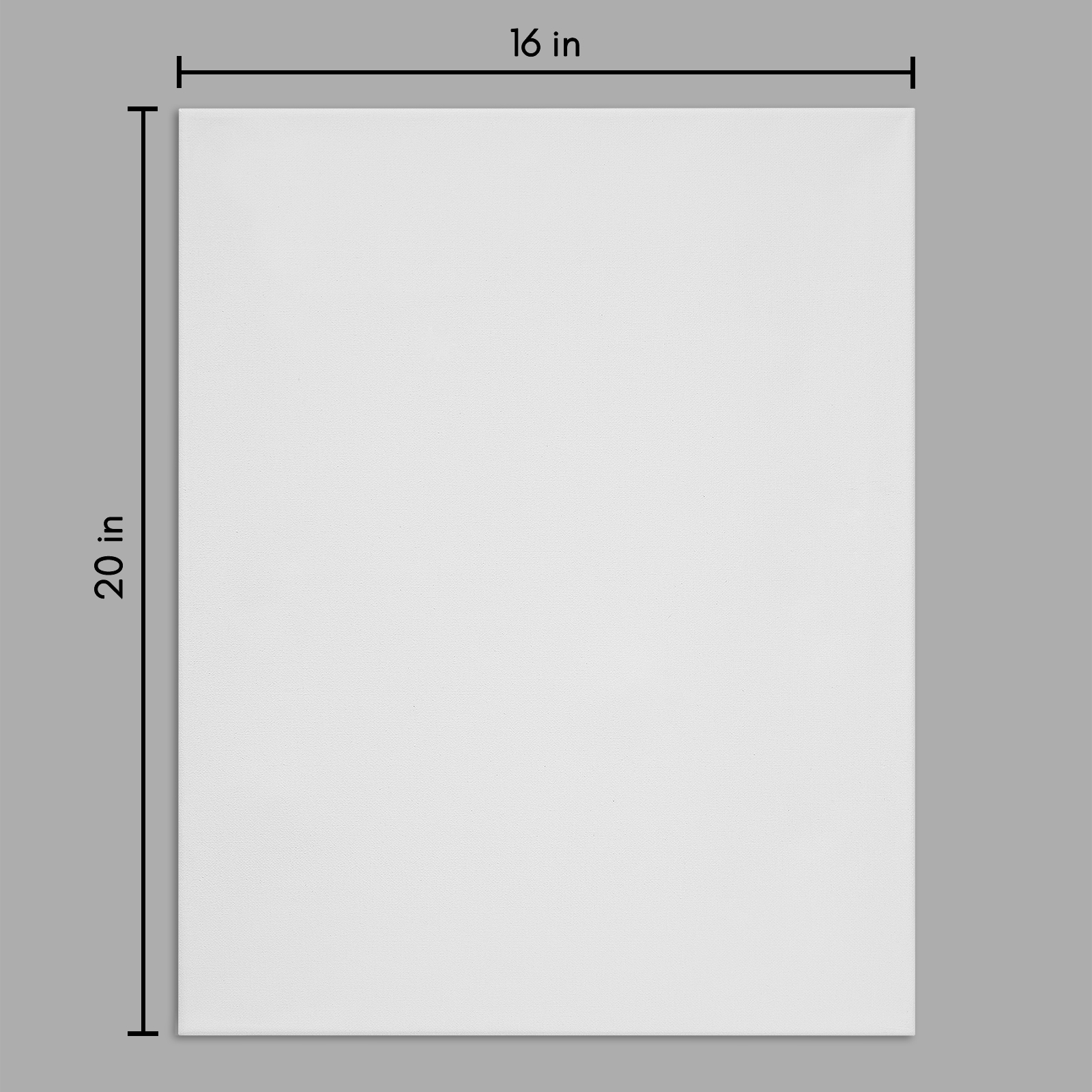 Americanflat Pre Stretched Canvas in White 100/% Cotton with Wooden Frames /& Acid Free 16 x 20 Pack of 4