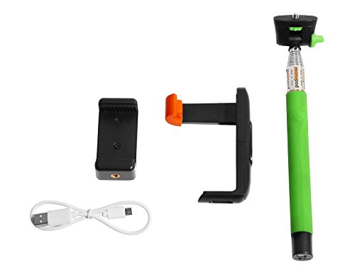 Wizgear 3-in-1 Self-Portrait Monopod Extendable Wireless Bluetooth Selfie Stick - Picture 7 of 8
