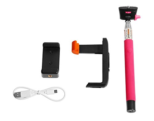 Wizgear 3-in-1 Self-Portrait Monopod Extendable Wireless Bluetooth Selfie Stick - Picture 8 of 8