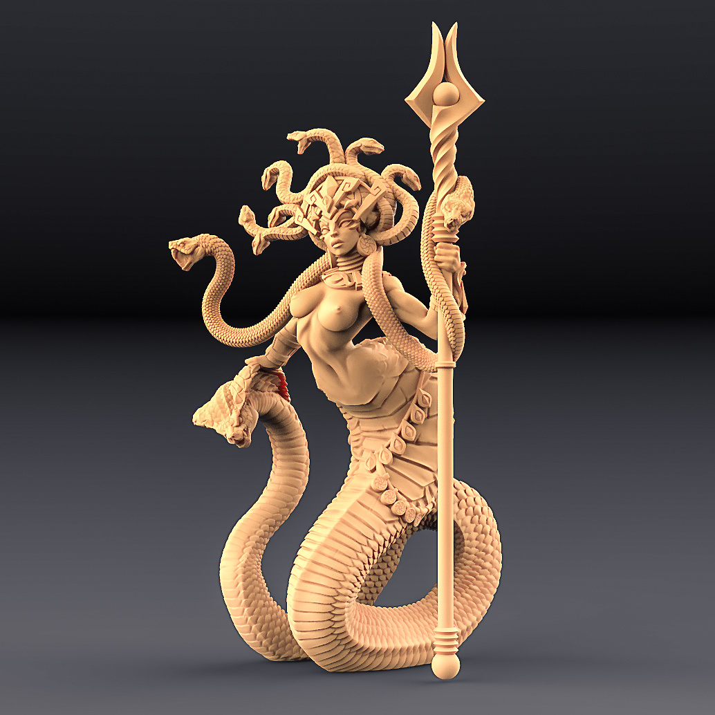 Snake Queen Medusa | D&D | Pathfinder | Fantasy - Picture 7 of 7