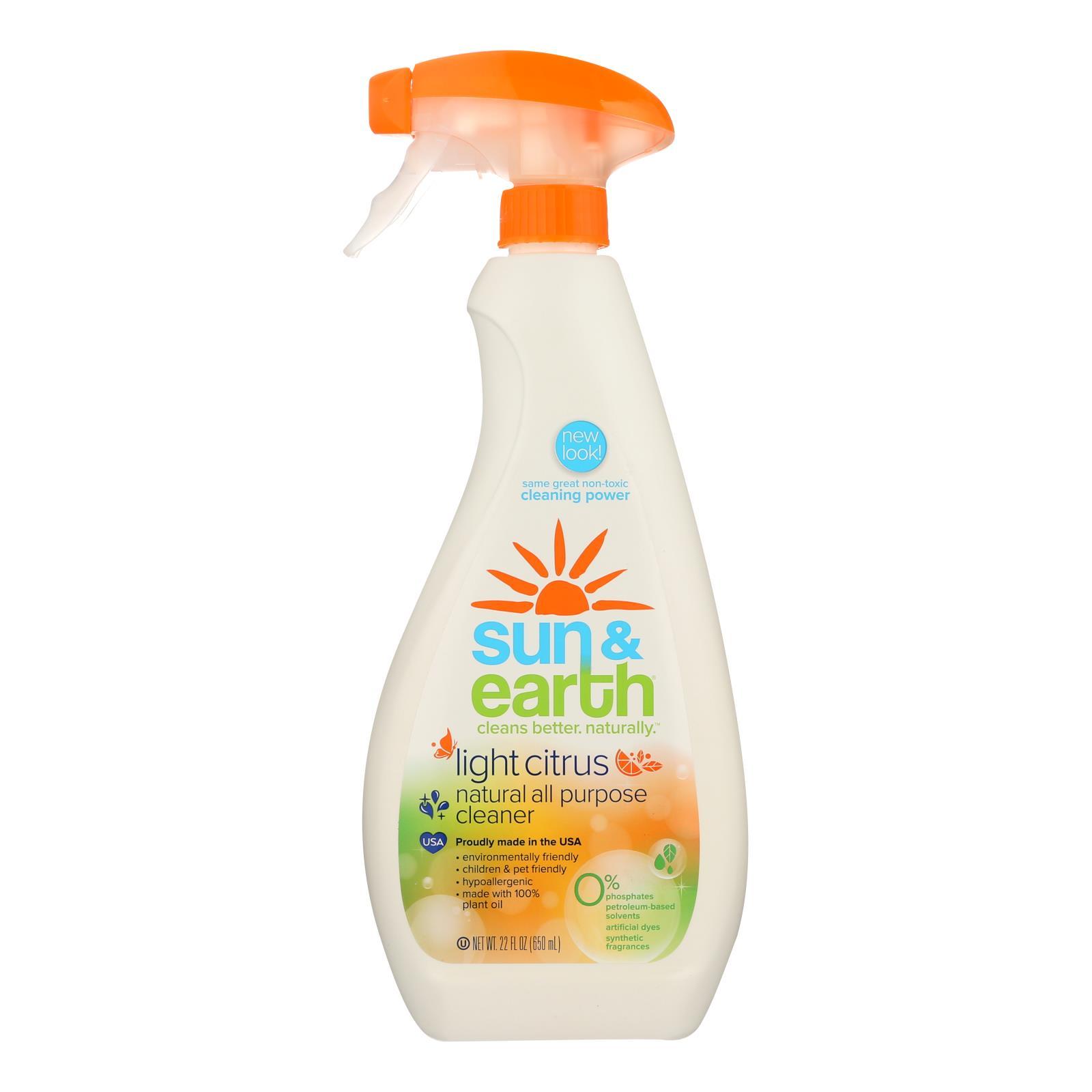 Sun And Earth Natural All Purpose Cleaner Light Citrus 22 Oz eBay